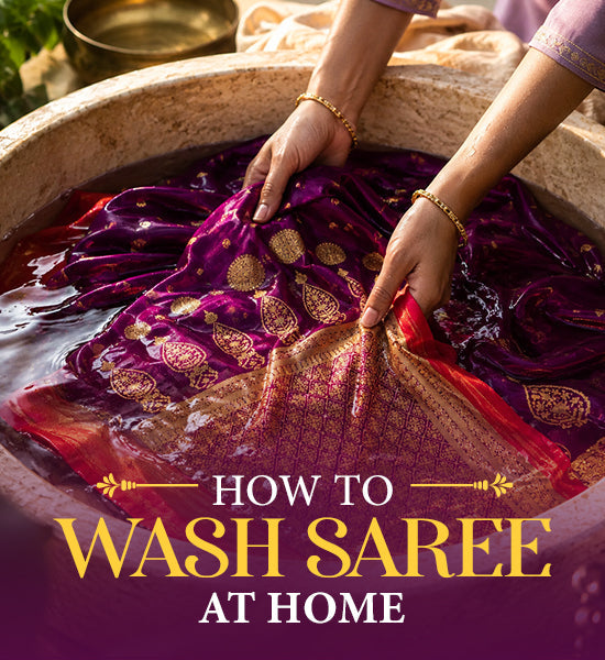 how to wash saree at home