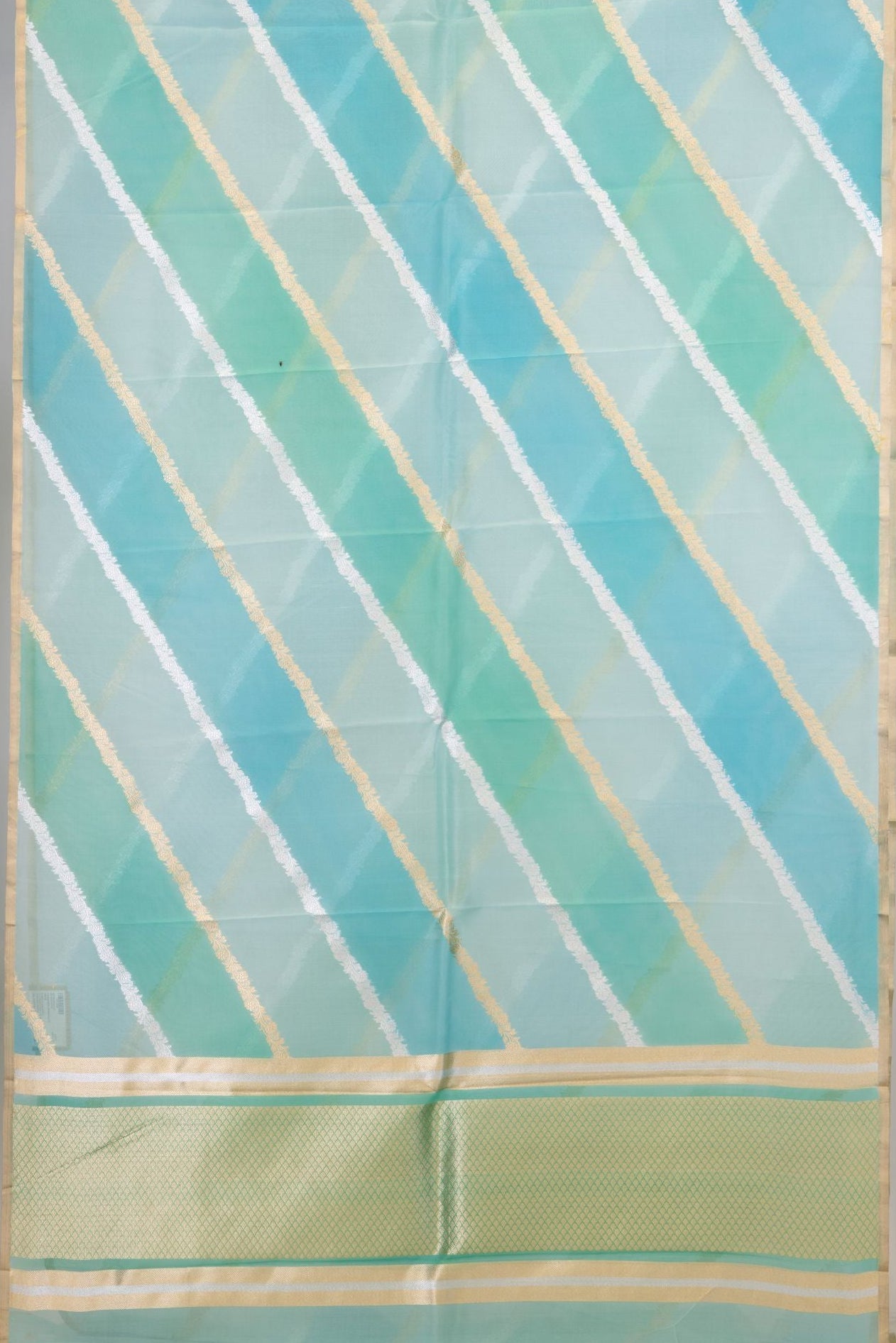 Designer Kora Rangkat Stripe Saree