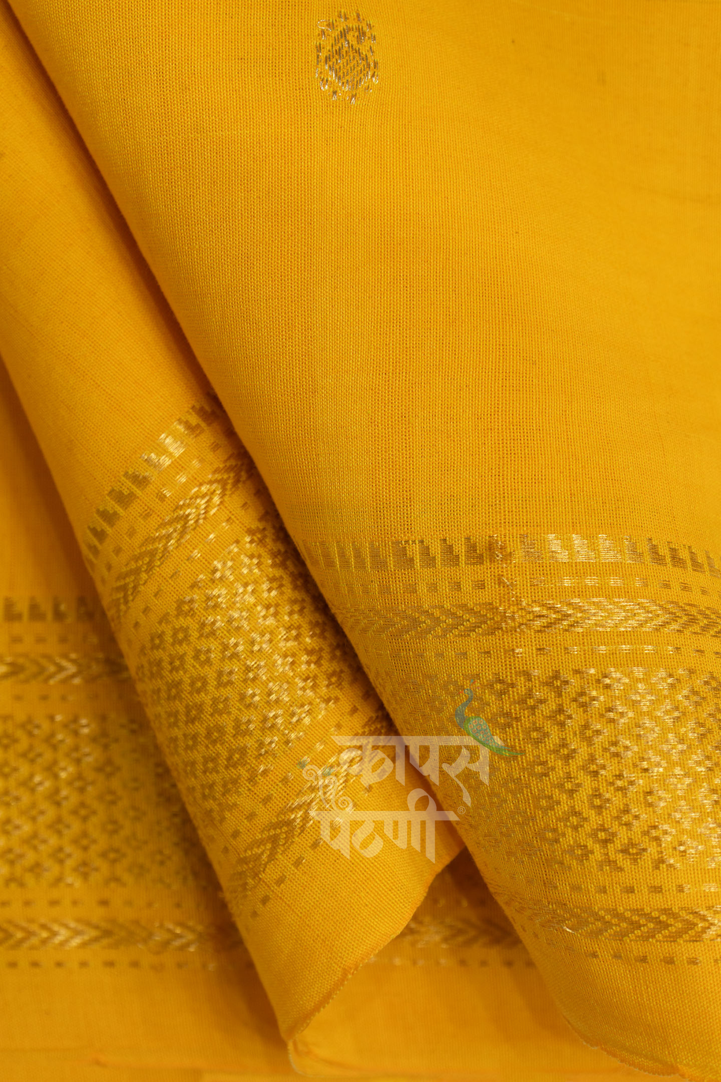 Order Yellow Handloom Cotton Paithani Online At Best Price