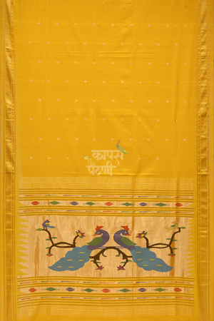 Shop Best Yellow Handloom Cotton Paithani Online At Best Price