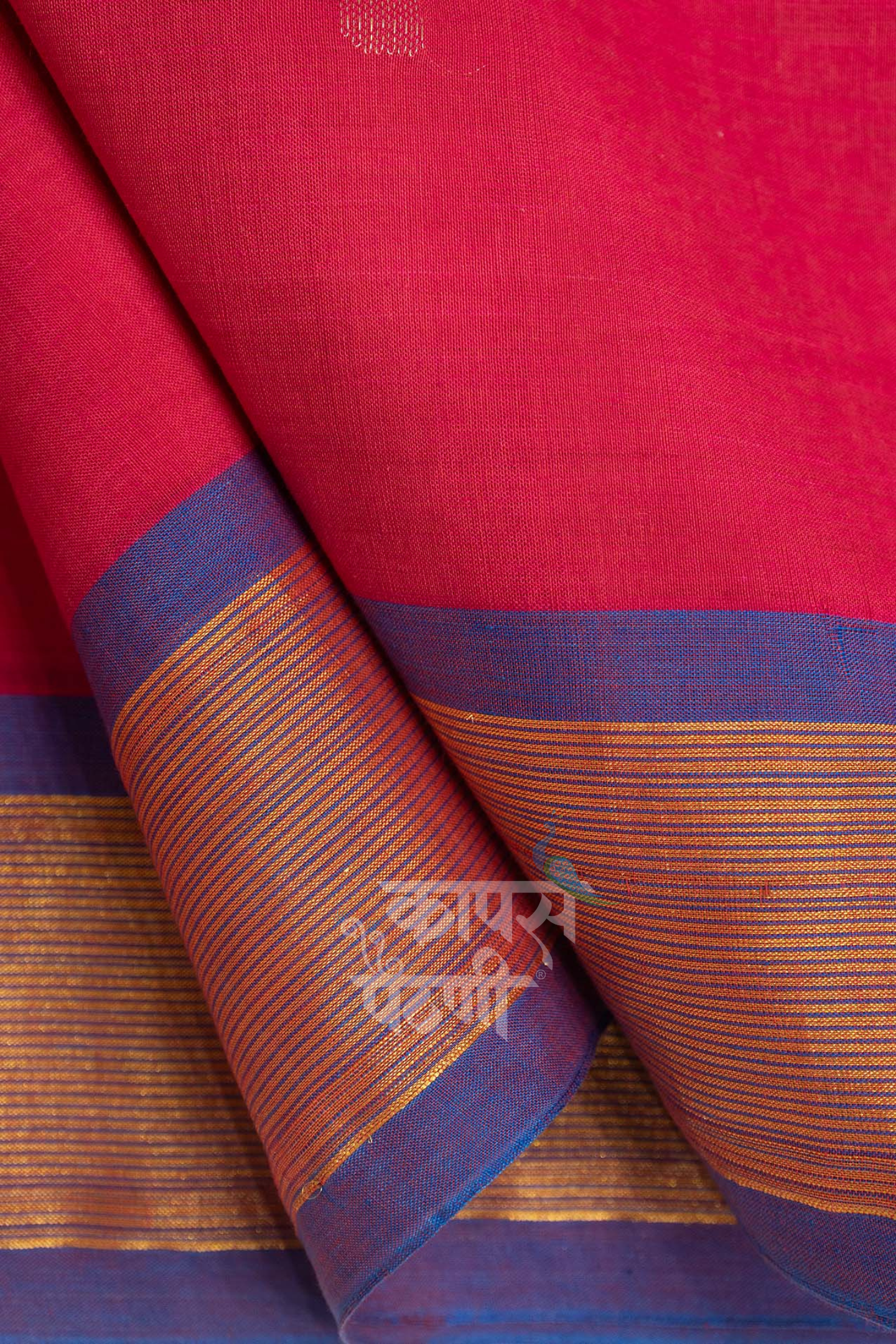 Shop Best Dark Pink Handloom Cotton Paithani Online 