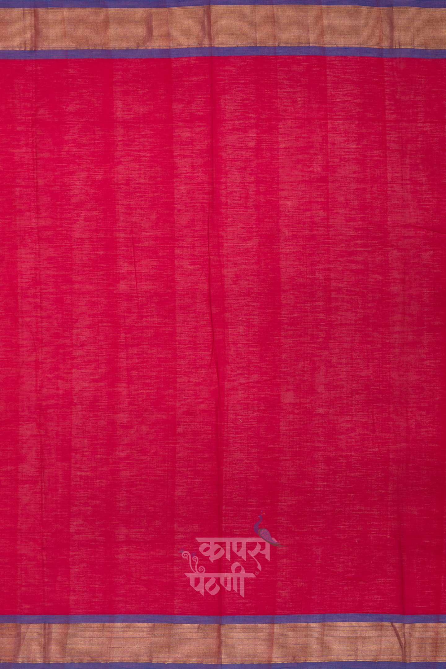 Buy Dark Pink Handloom Cotton Paithani Online In India
