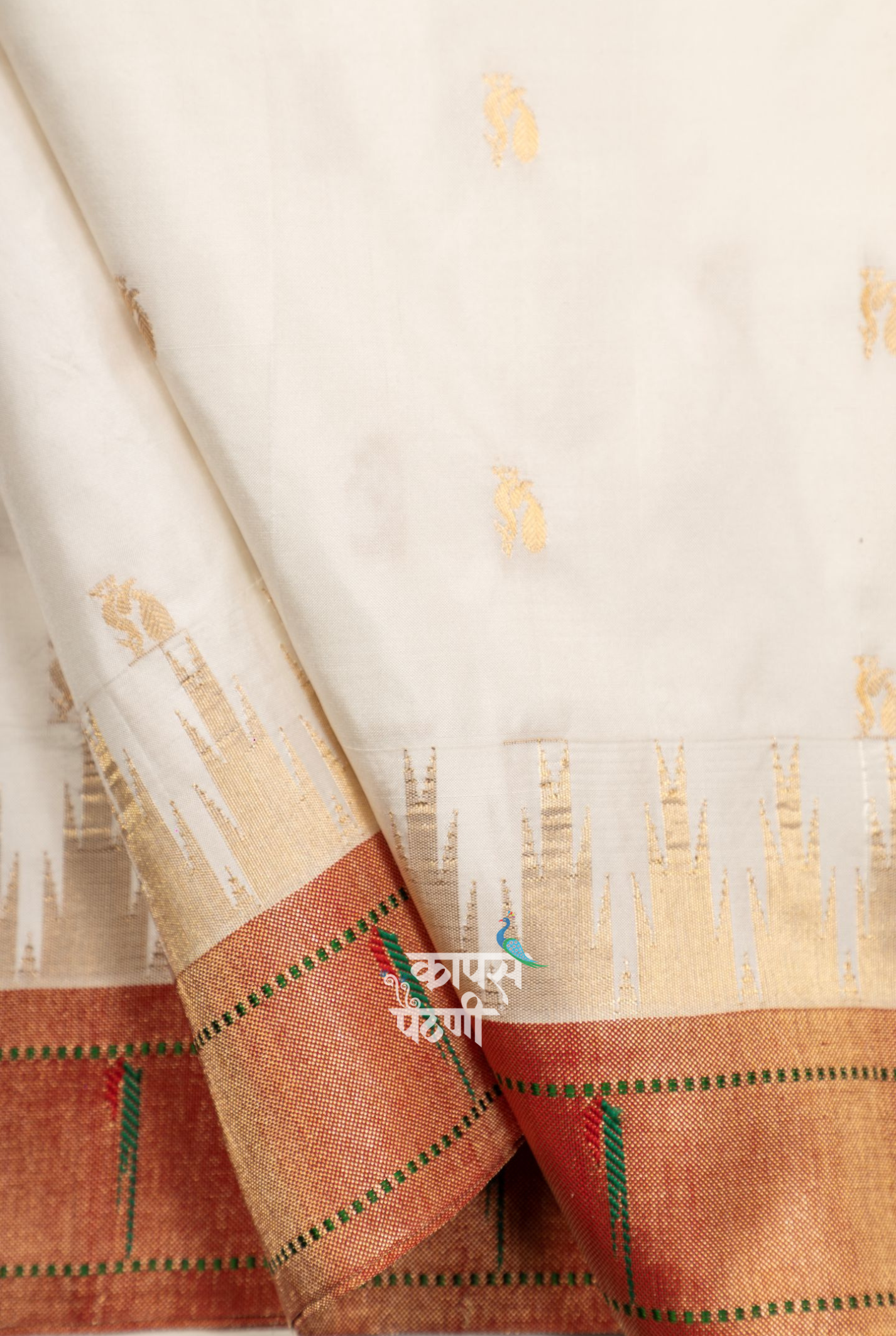 Gangotri Temple Temple Muniya Border Saree