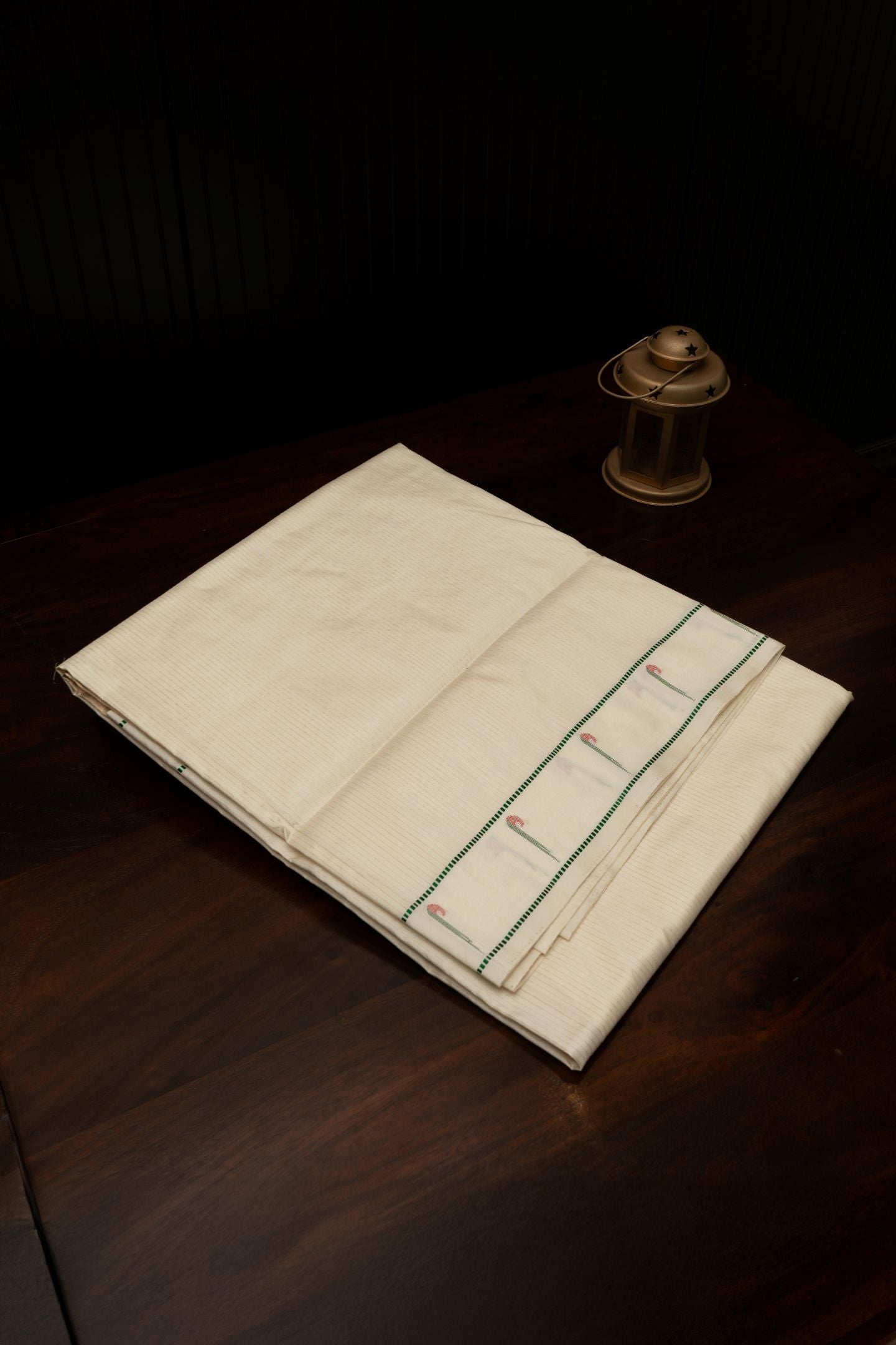 Stripes Muniya Border Silk Saree