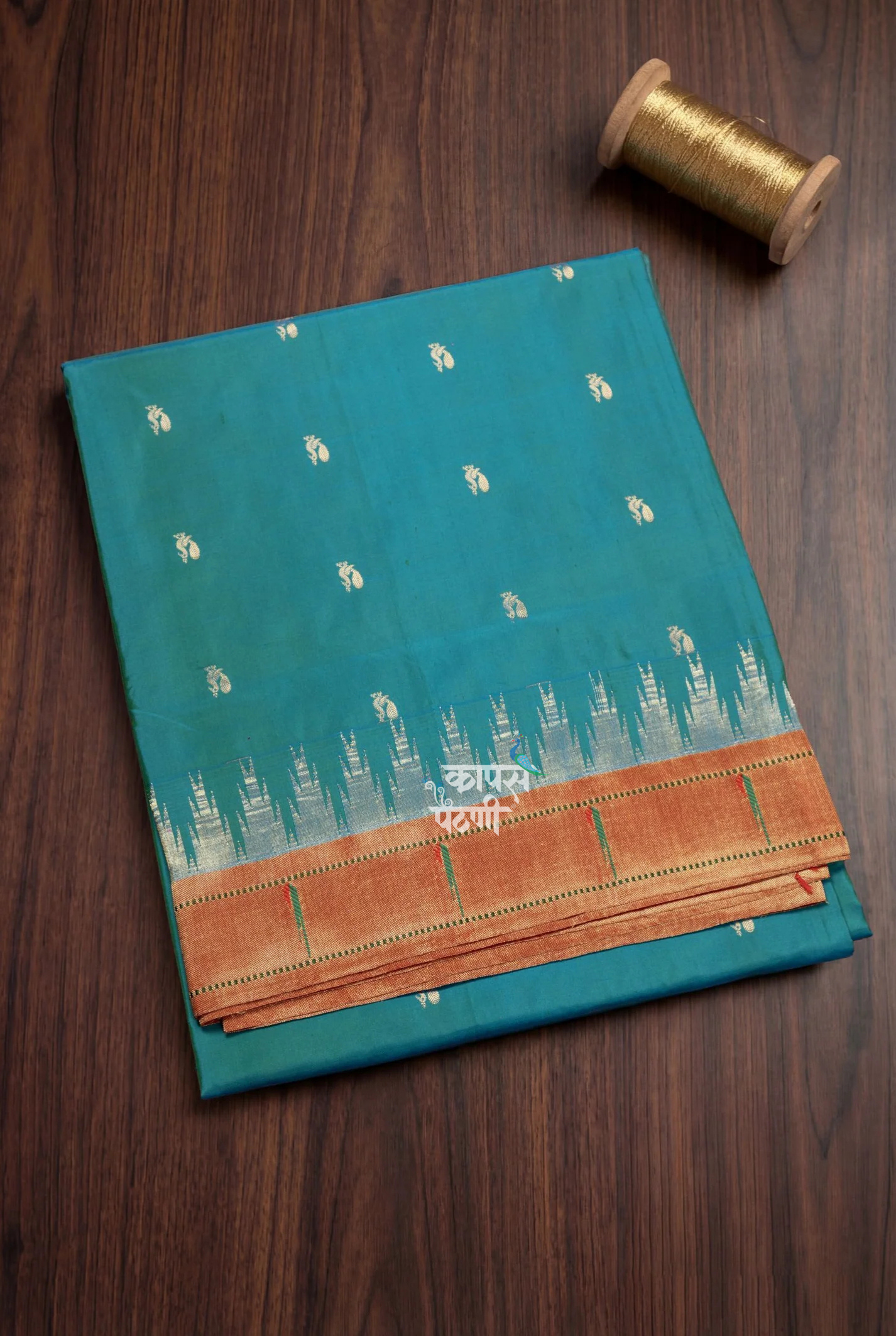 Gangotri Temple Muniya Border Saree