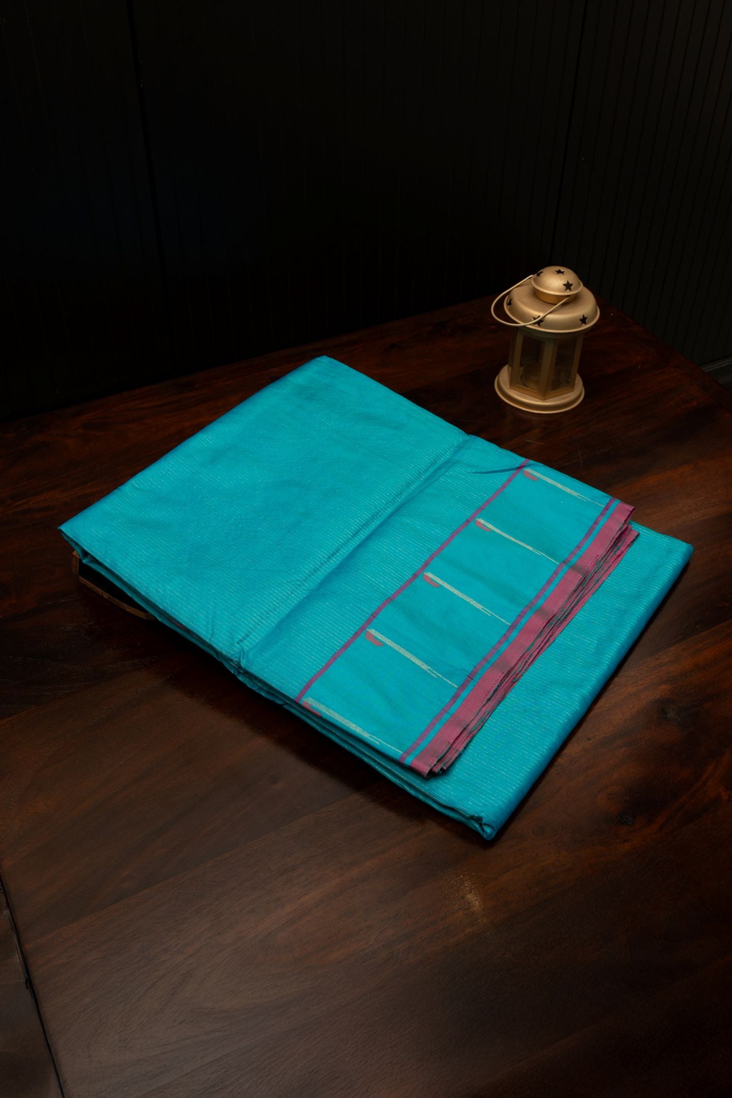 Stripes Muniya Border Silk Saree