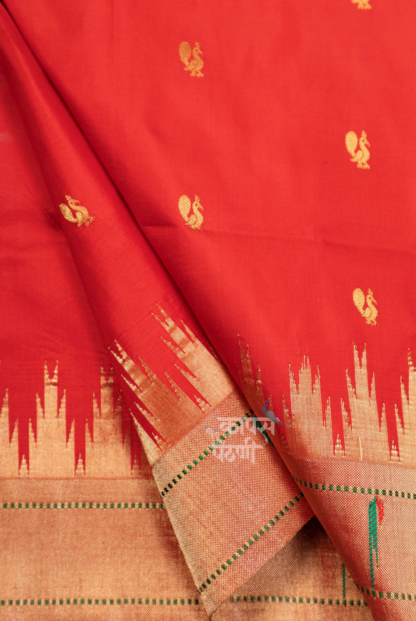 Gangotri Temple Temple Muniya Border Saree