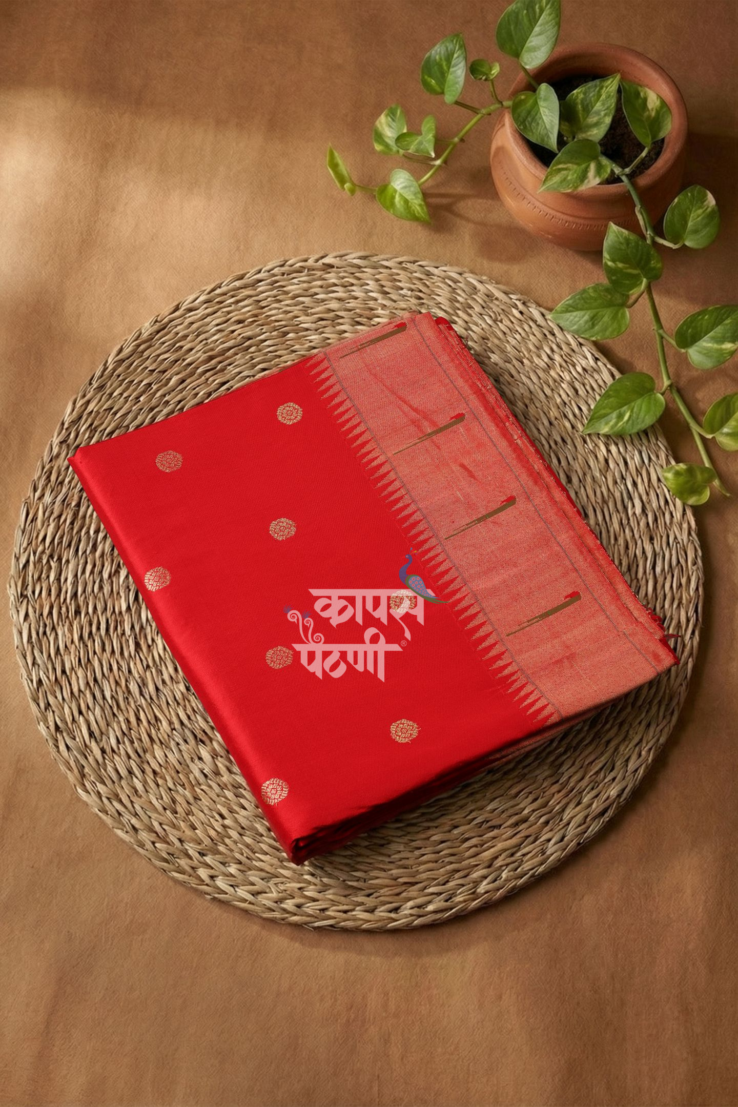 Hand Woven Traditional Single Muniya Paithani