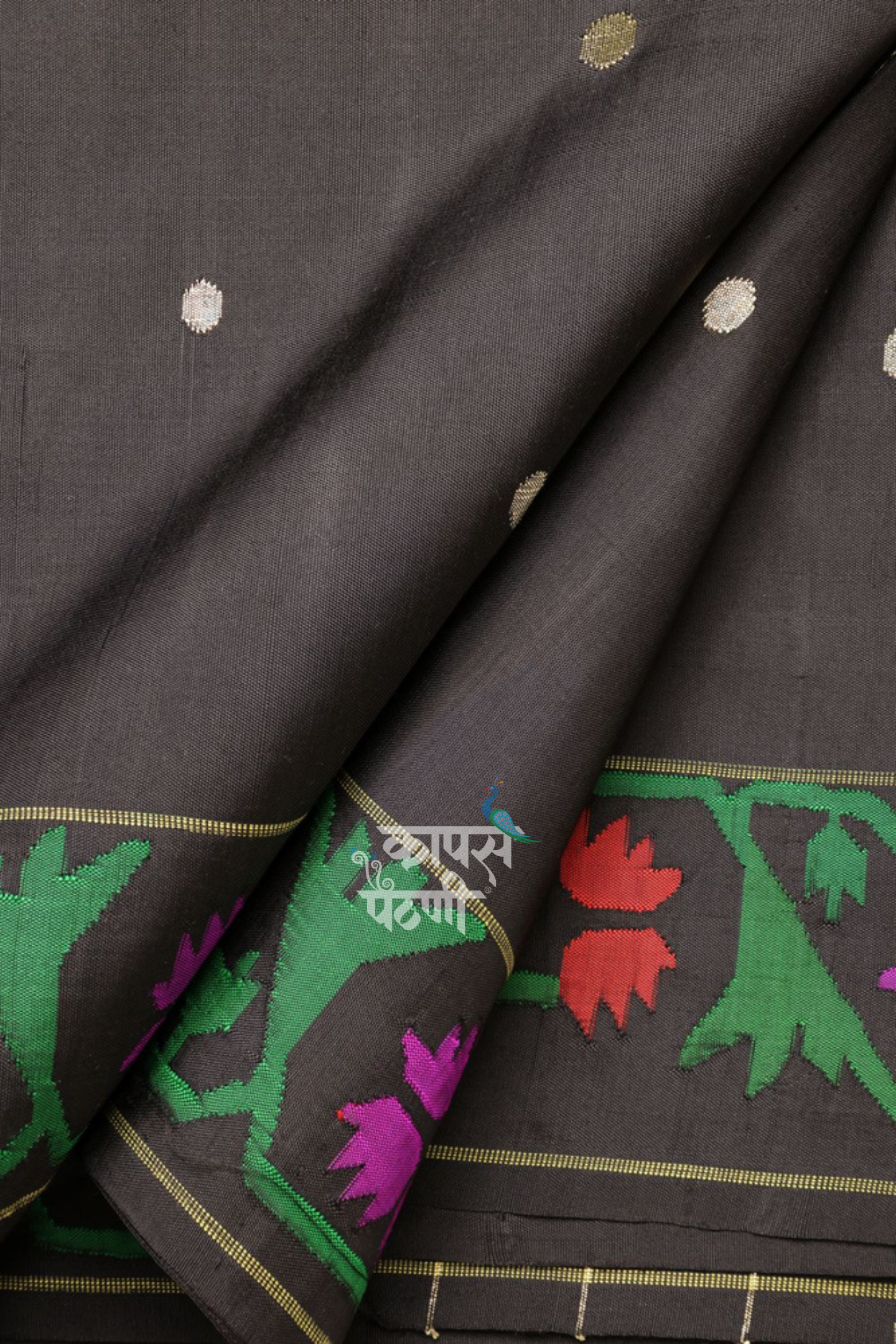Hand Woven Traditional Asawali Paithani