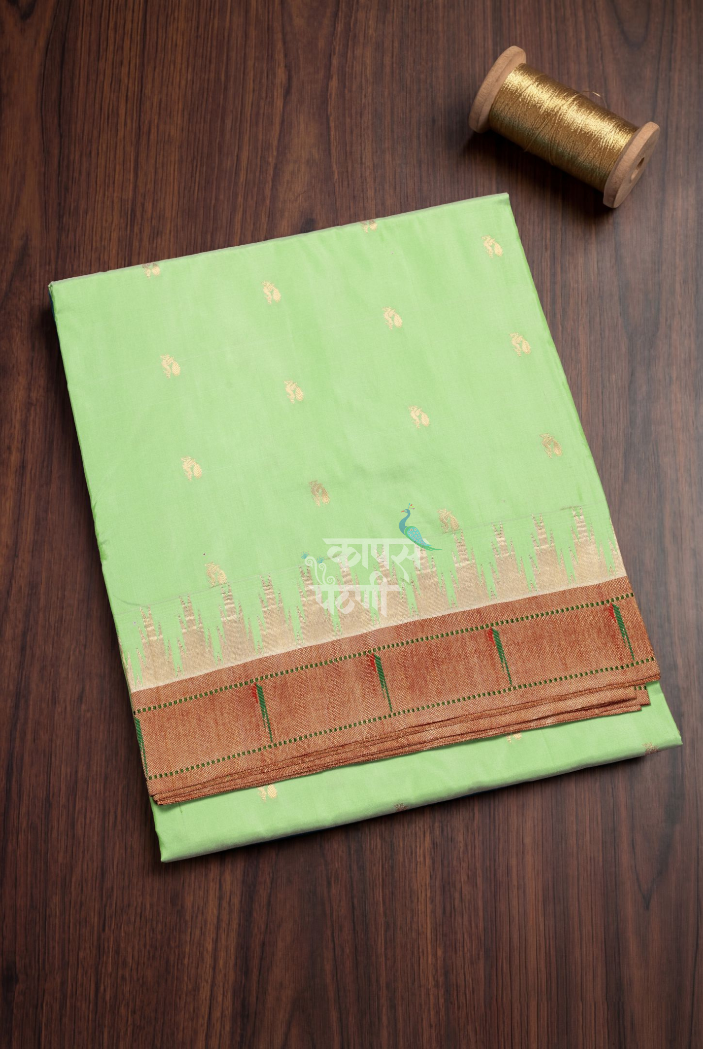 Gangotri Temple Muniya Border Saree