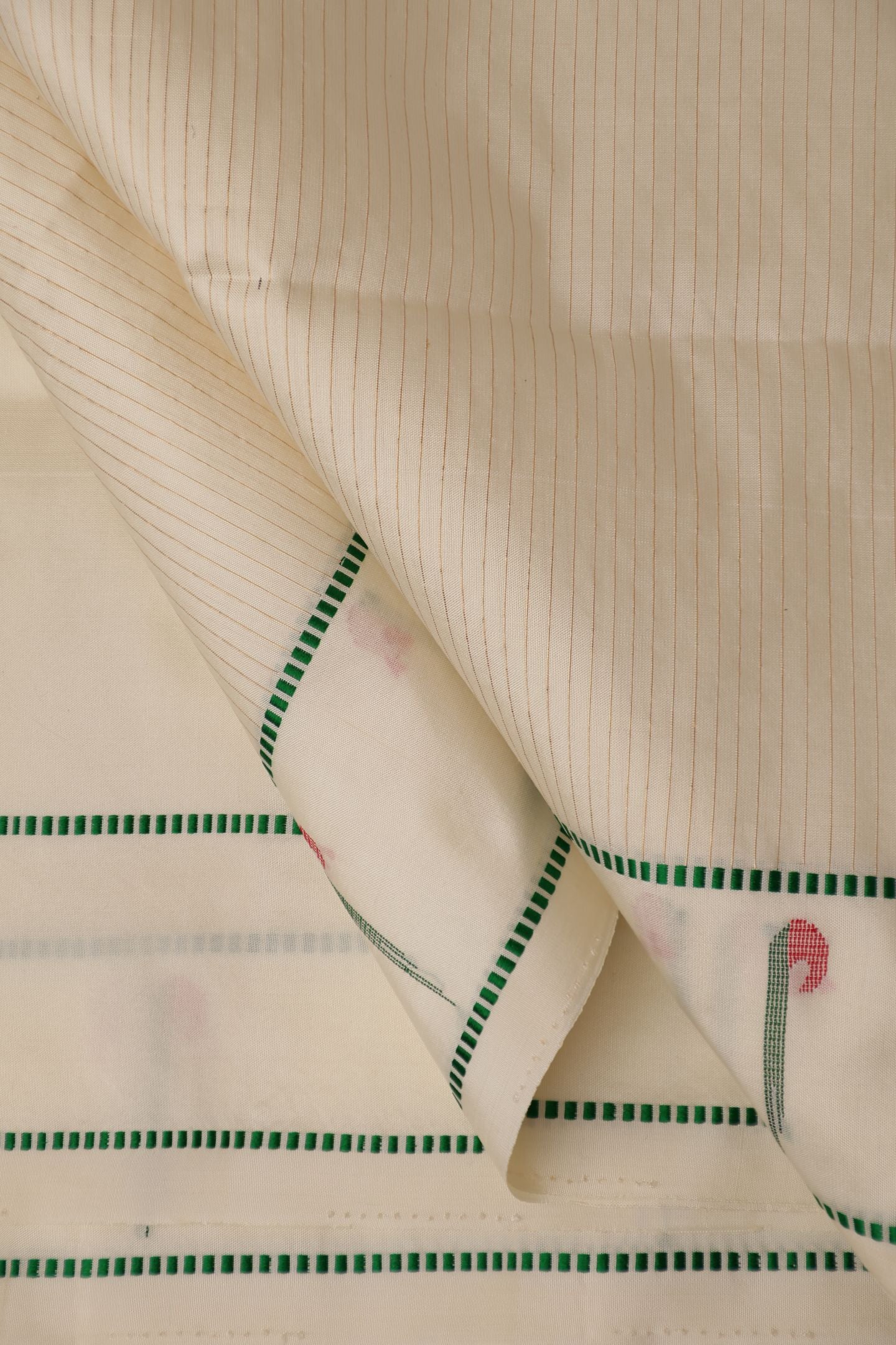 Stripes Muniya Border Silk Saree