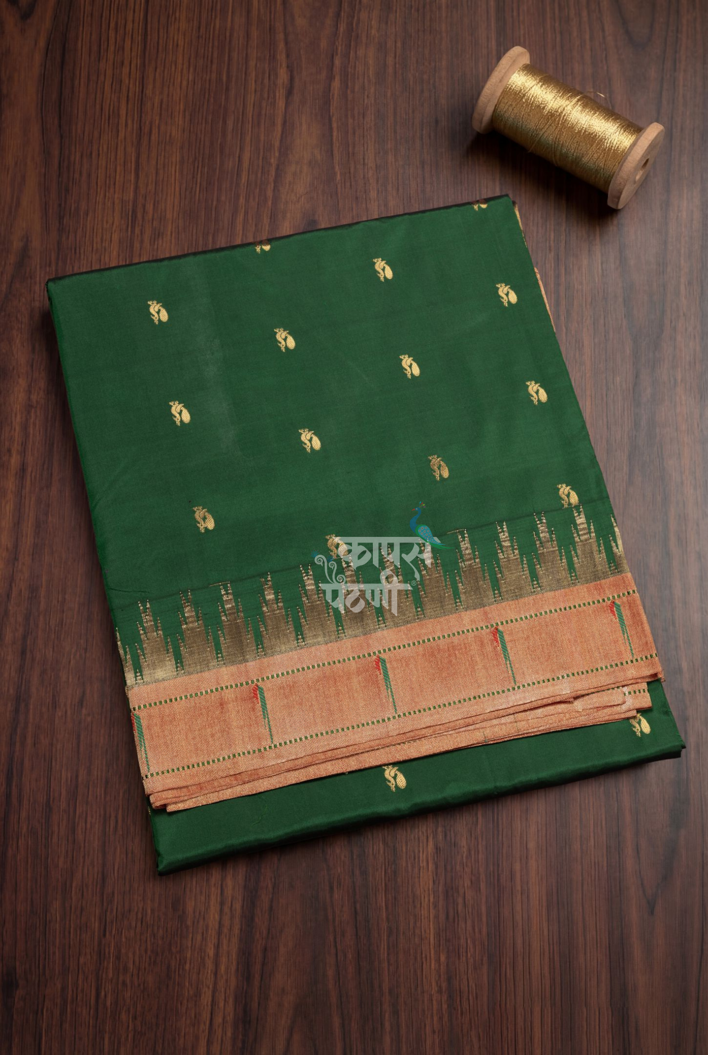 Gangotri Temple Muniya Border Saree