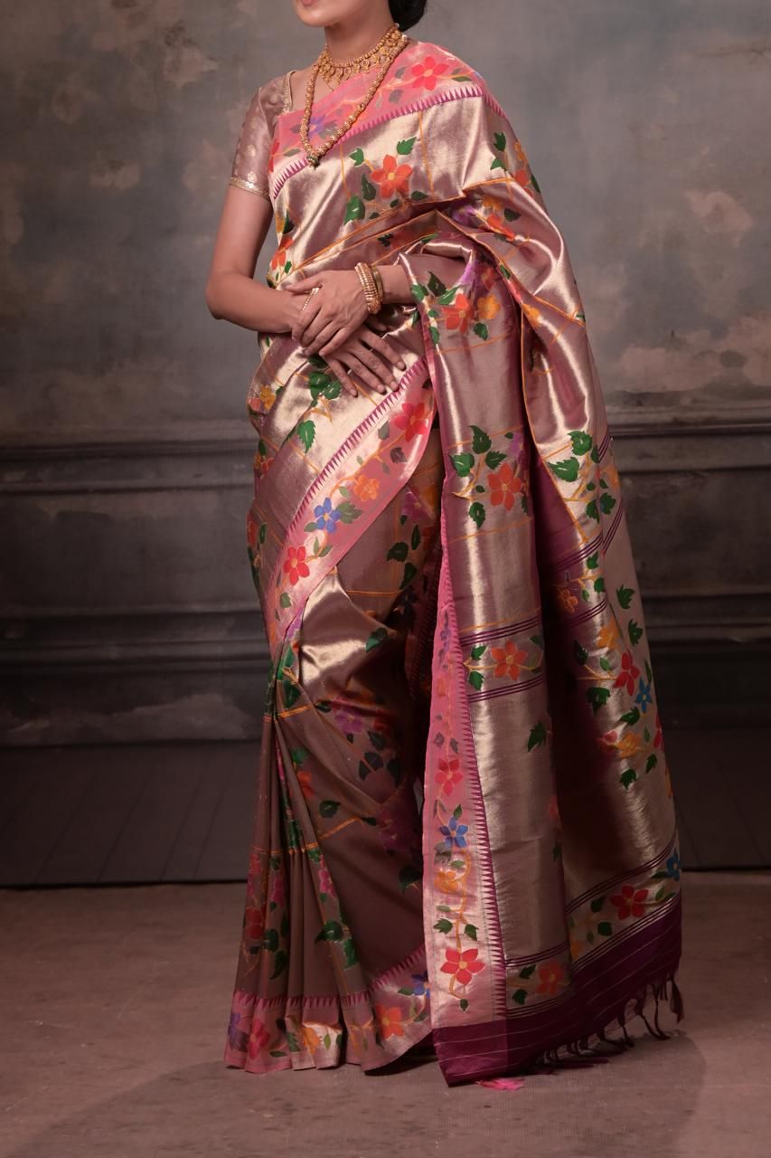 Handloom Allover Brocade Paithani
