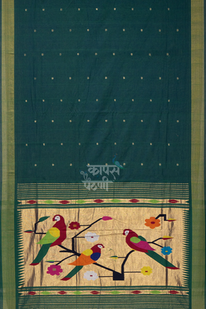 Buy Light Pink Handloom Cotton Paithani Online