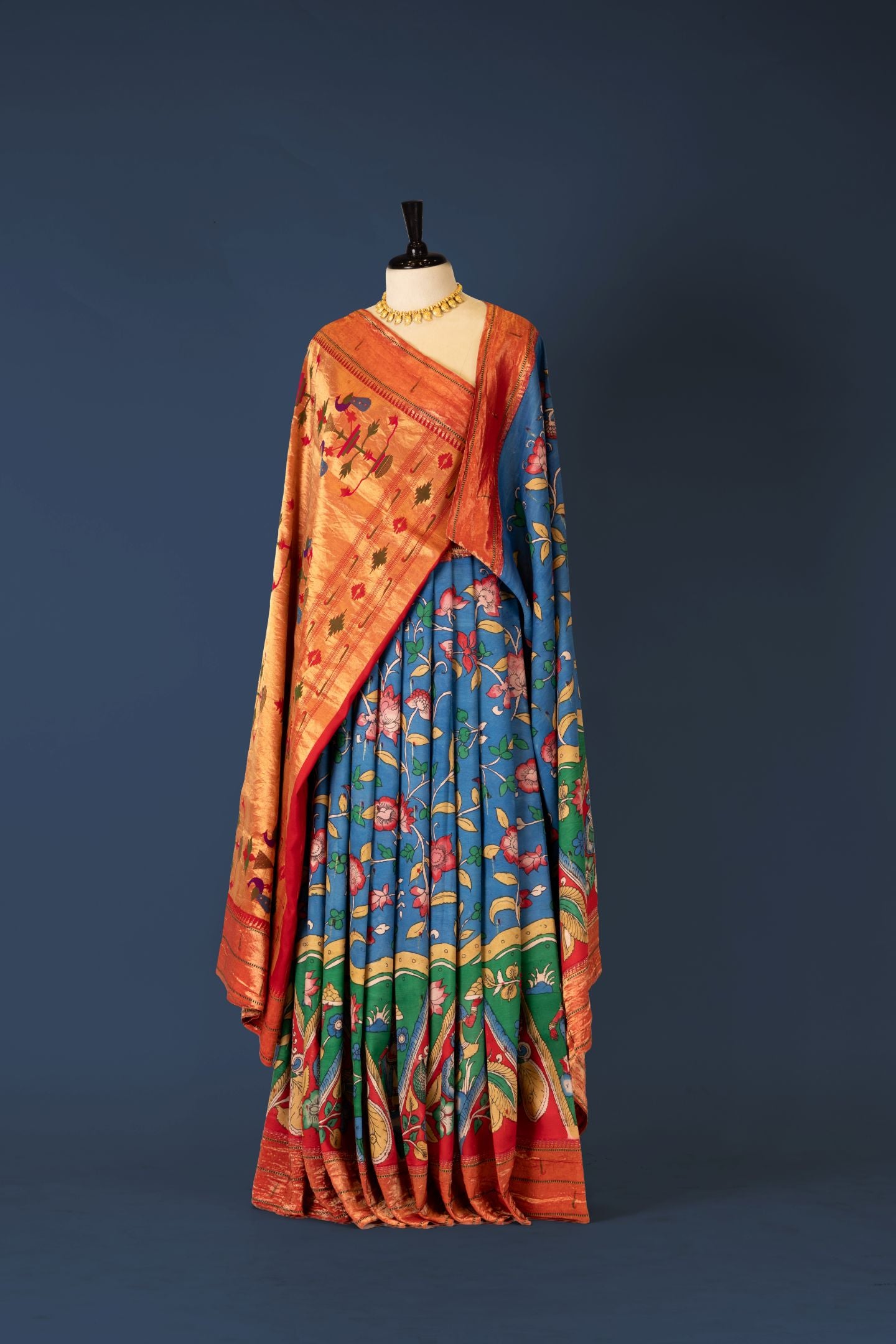 Traditional Kalamkari Saree