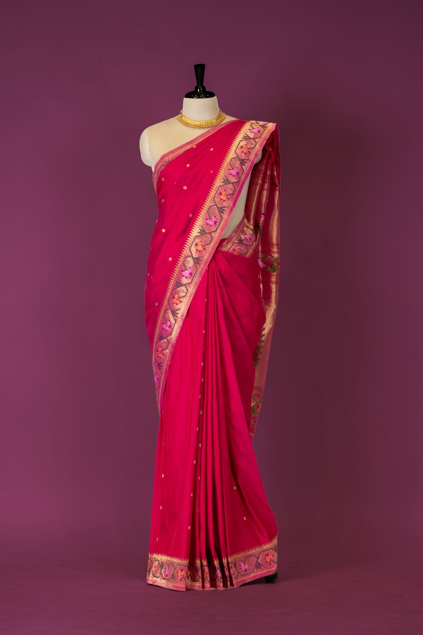 Handloom Aasawali Paithani
