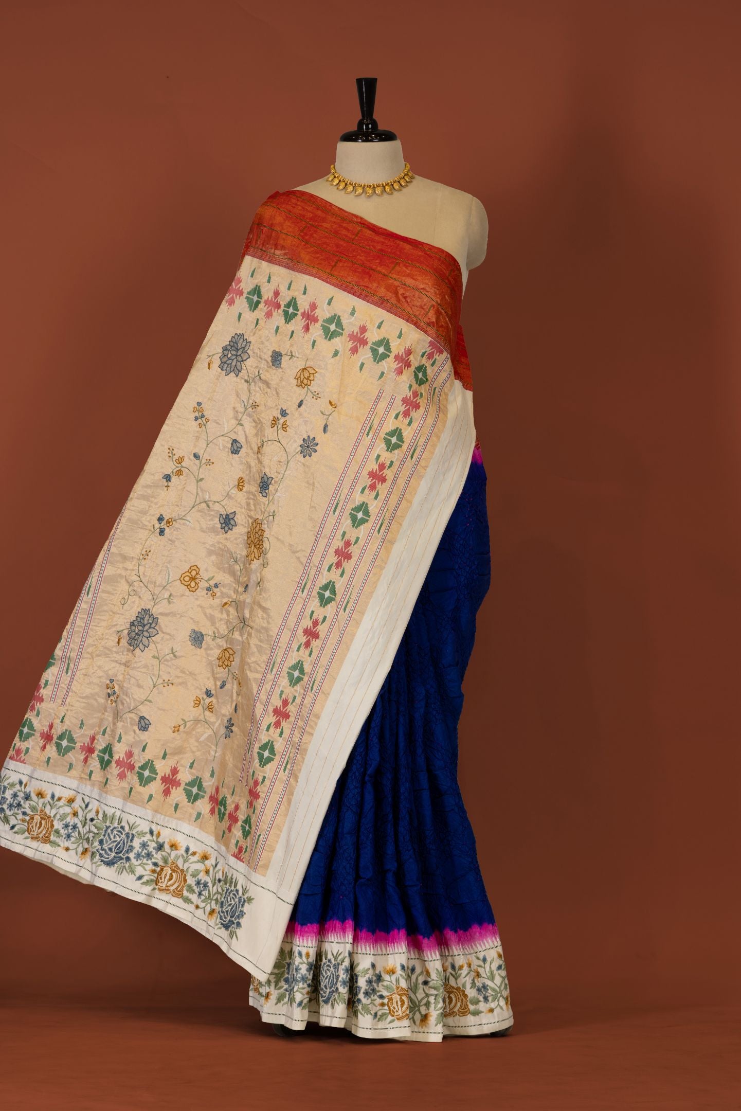 Traditional Bandhej Saree