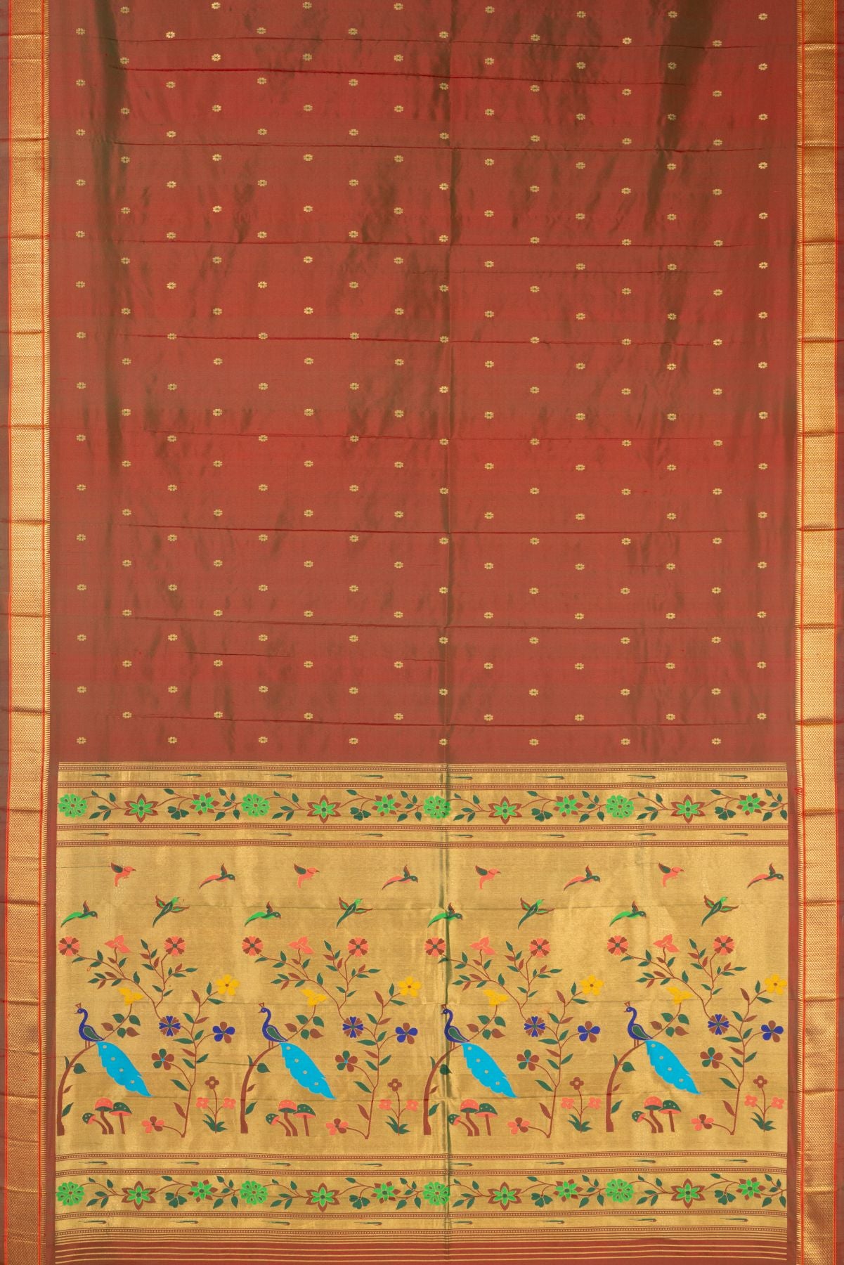 Kadiyal Allover Jari Meena Butta Saree