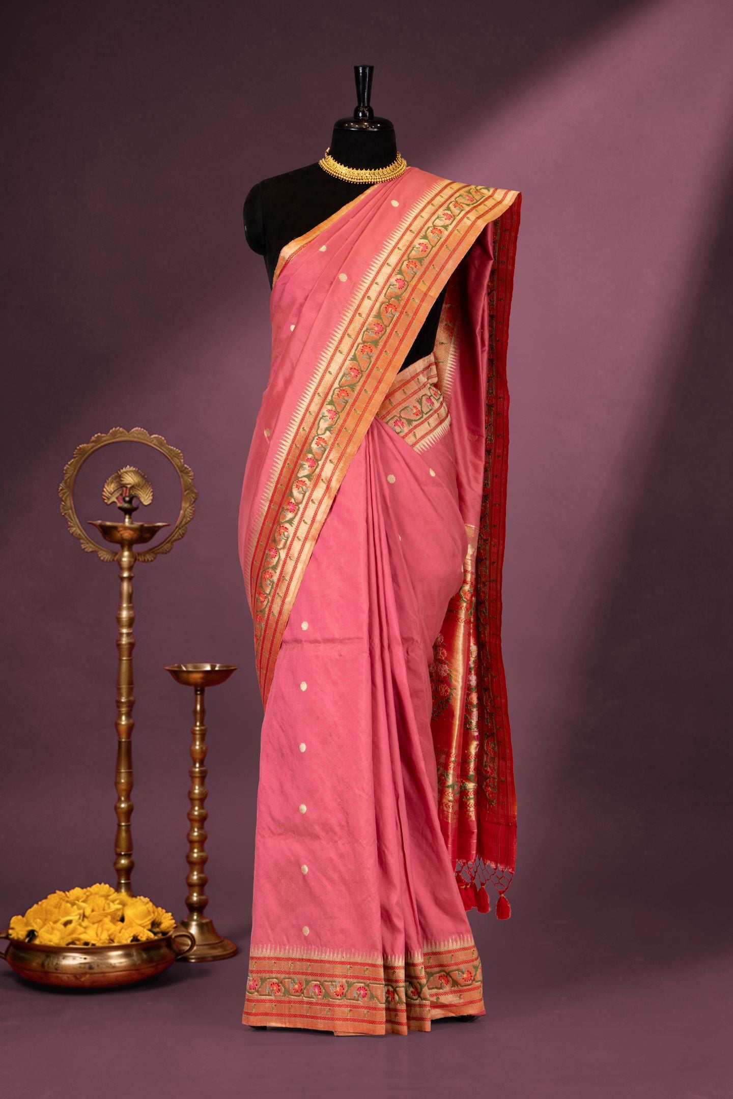 Handloom Asawali Paithani