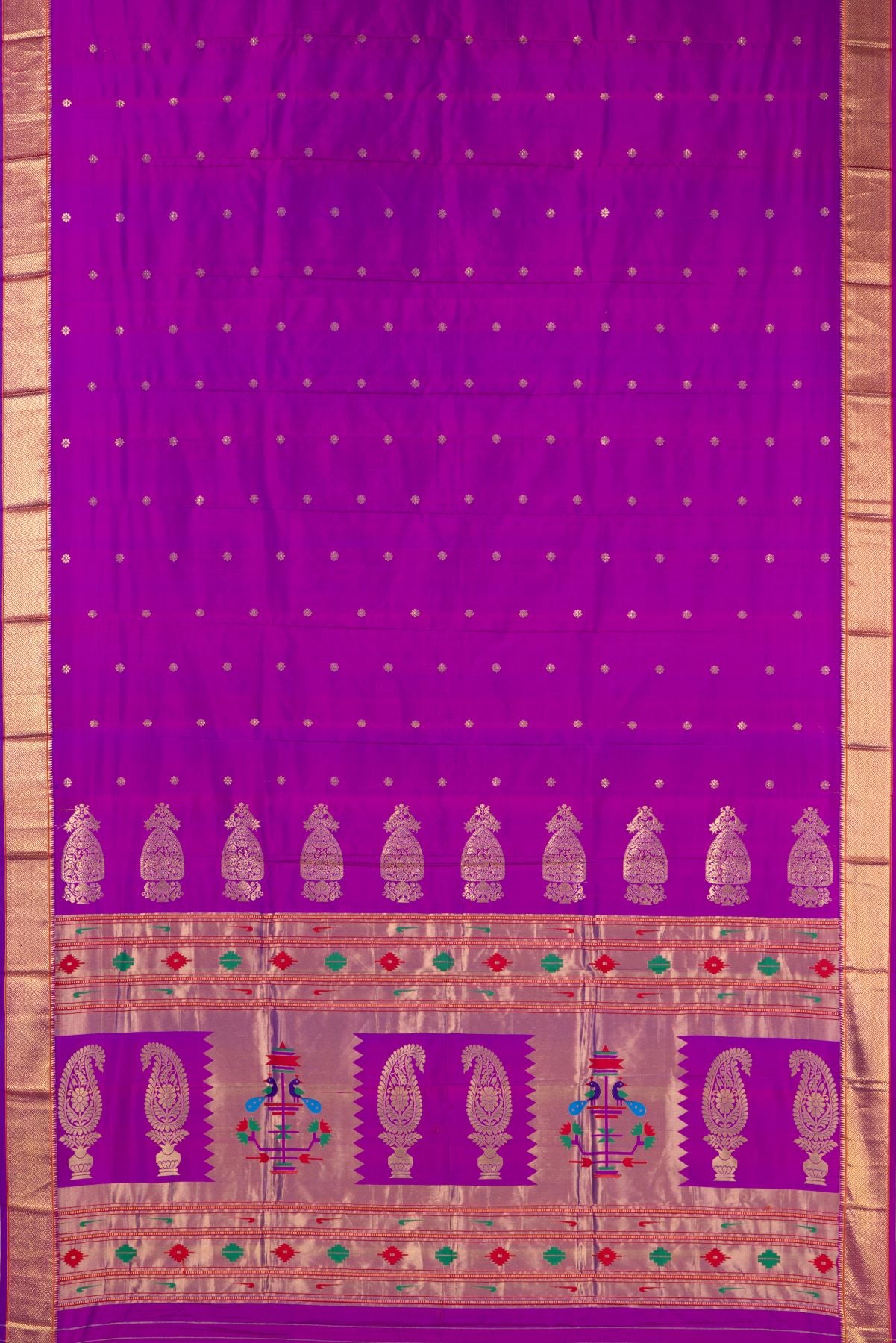 Kadiyal Allover Jari Butta Saree