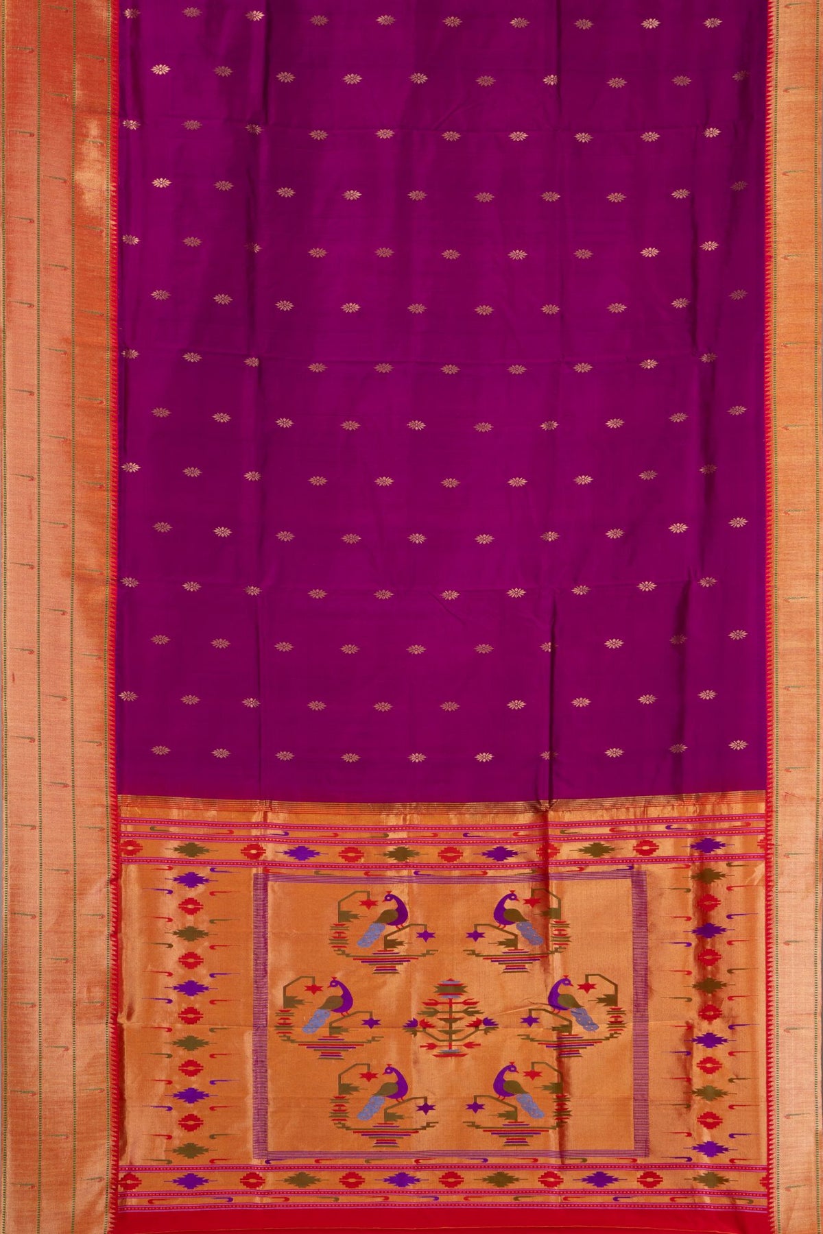Krushnanjali Border Pure Silk Saree