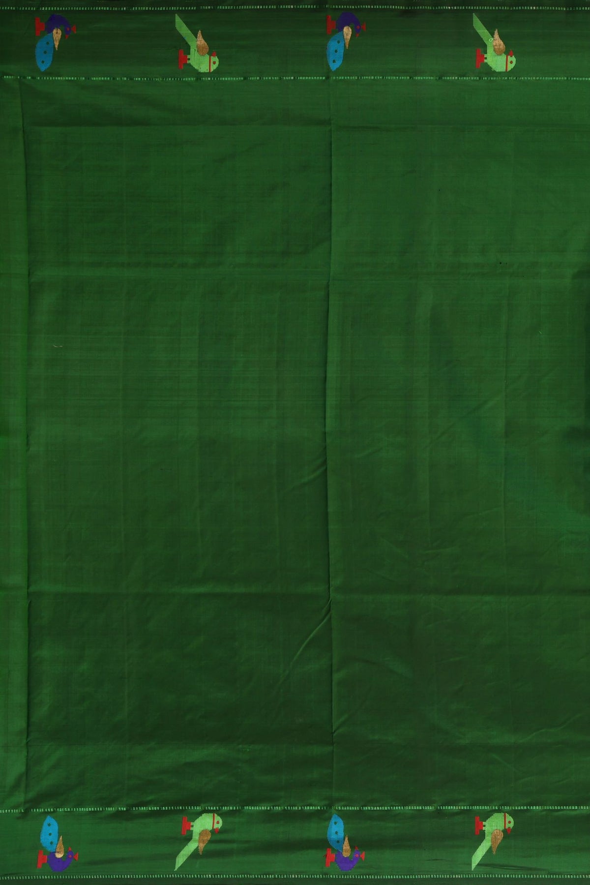 Designer Peacock Parrot Border Saree