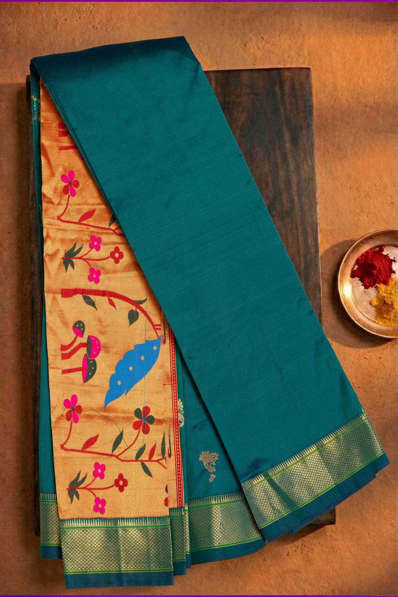 Kadiyal Allover Jari Butta Saree