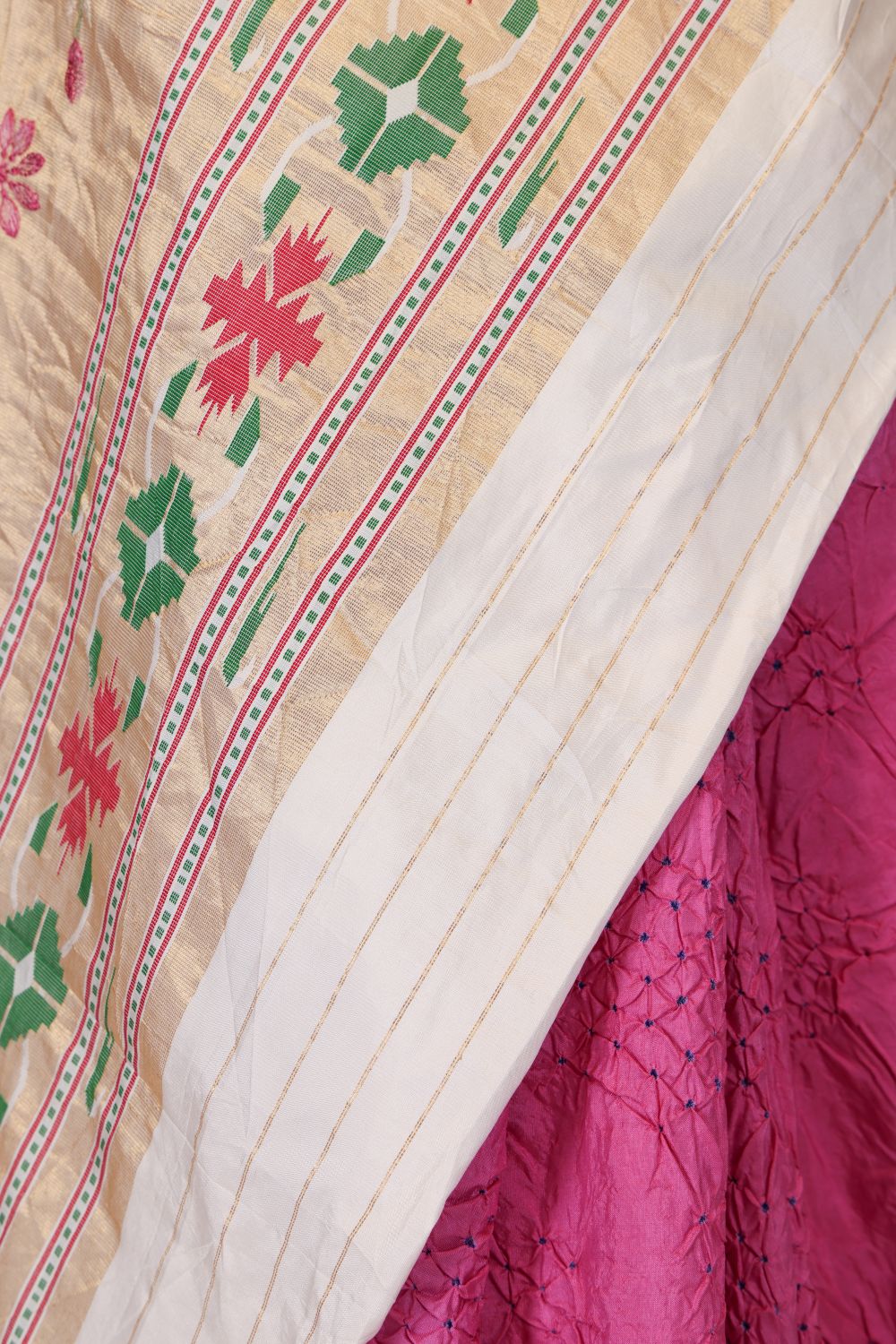 Traditional Bandhej Saree