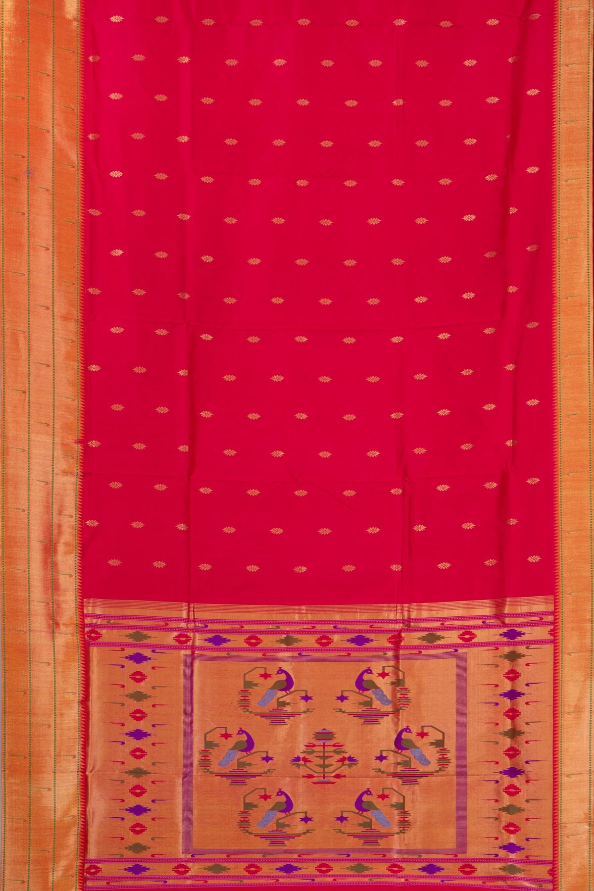 Krushnanjali Border Pure Silk Saree