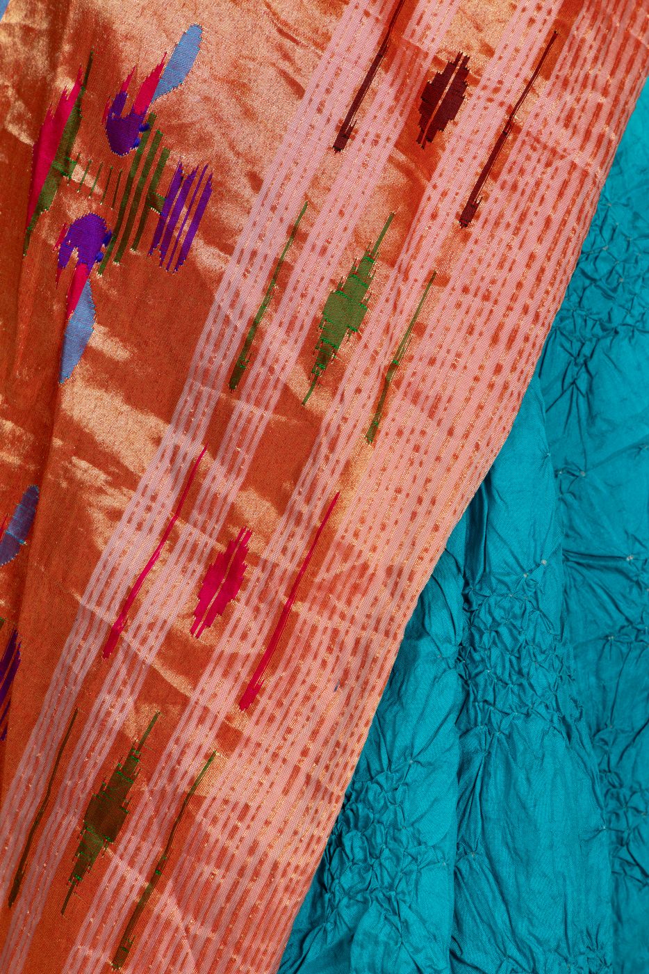 Handloom Bandhej Paithani