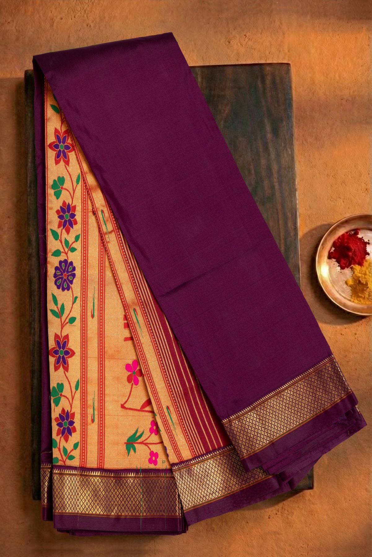Kadiyal Allover Jari Butta Saree