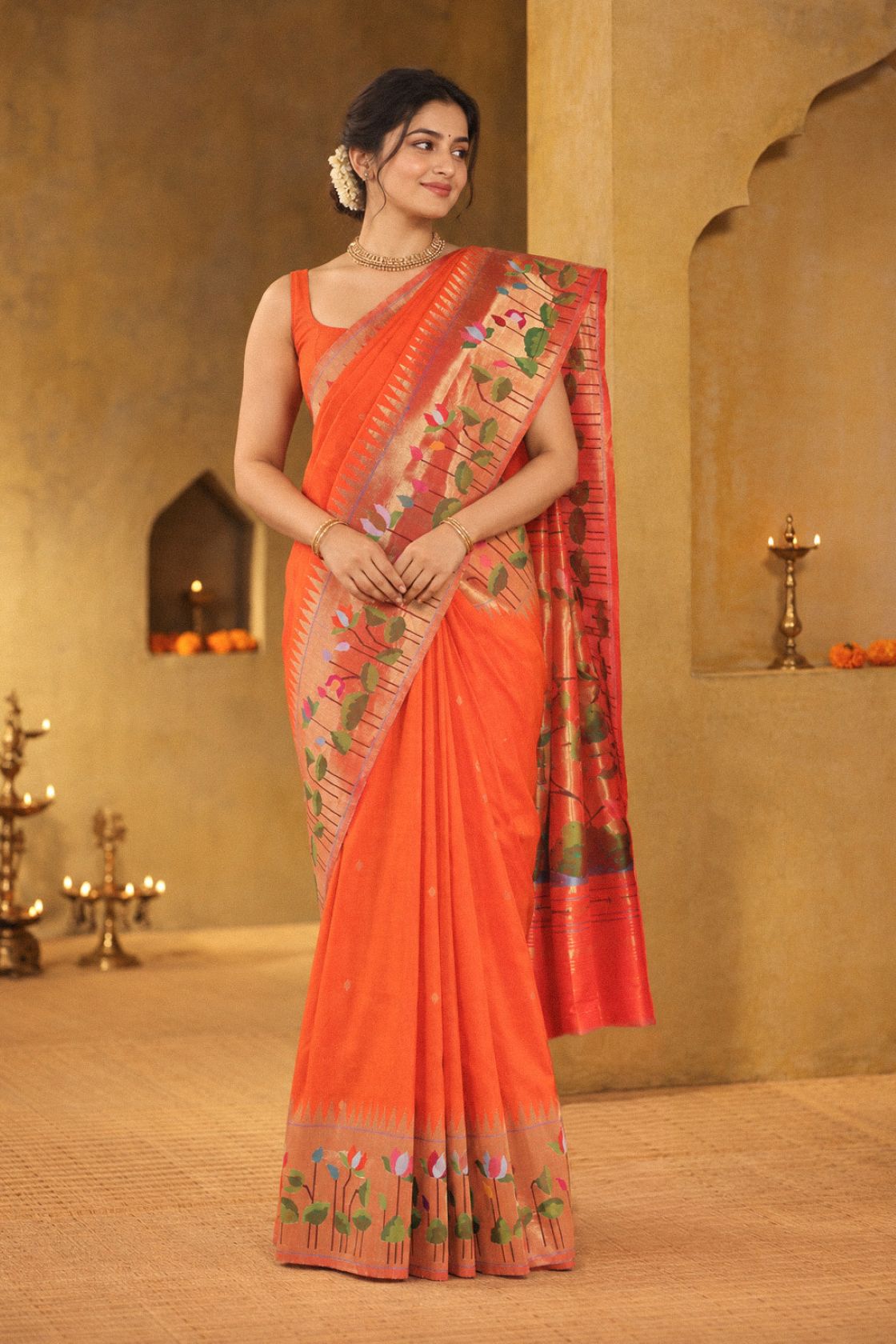 Handloom Brocade Paithani
