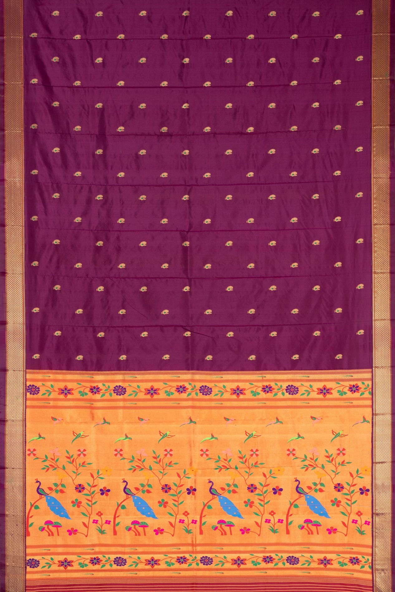 Kadiyal Allover Jari Butta Saree