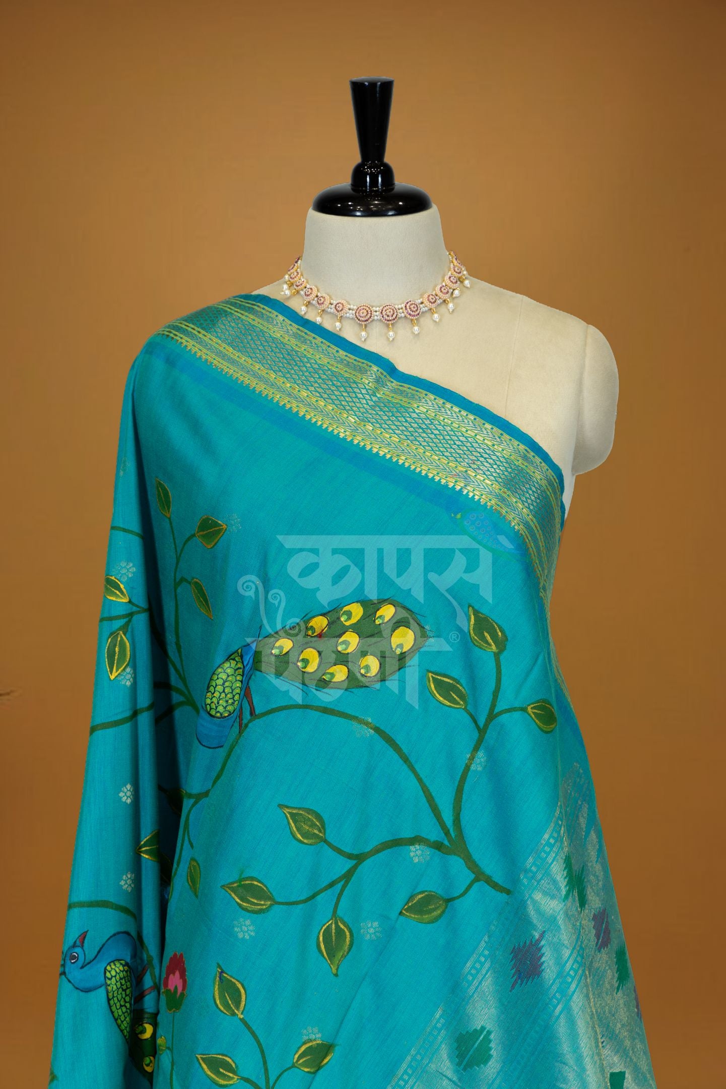 Traditional Hand Painted Dupatta