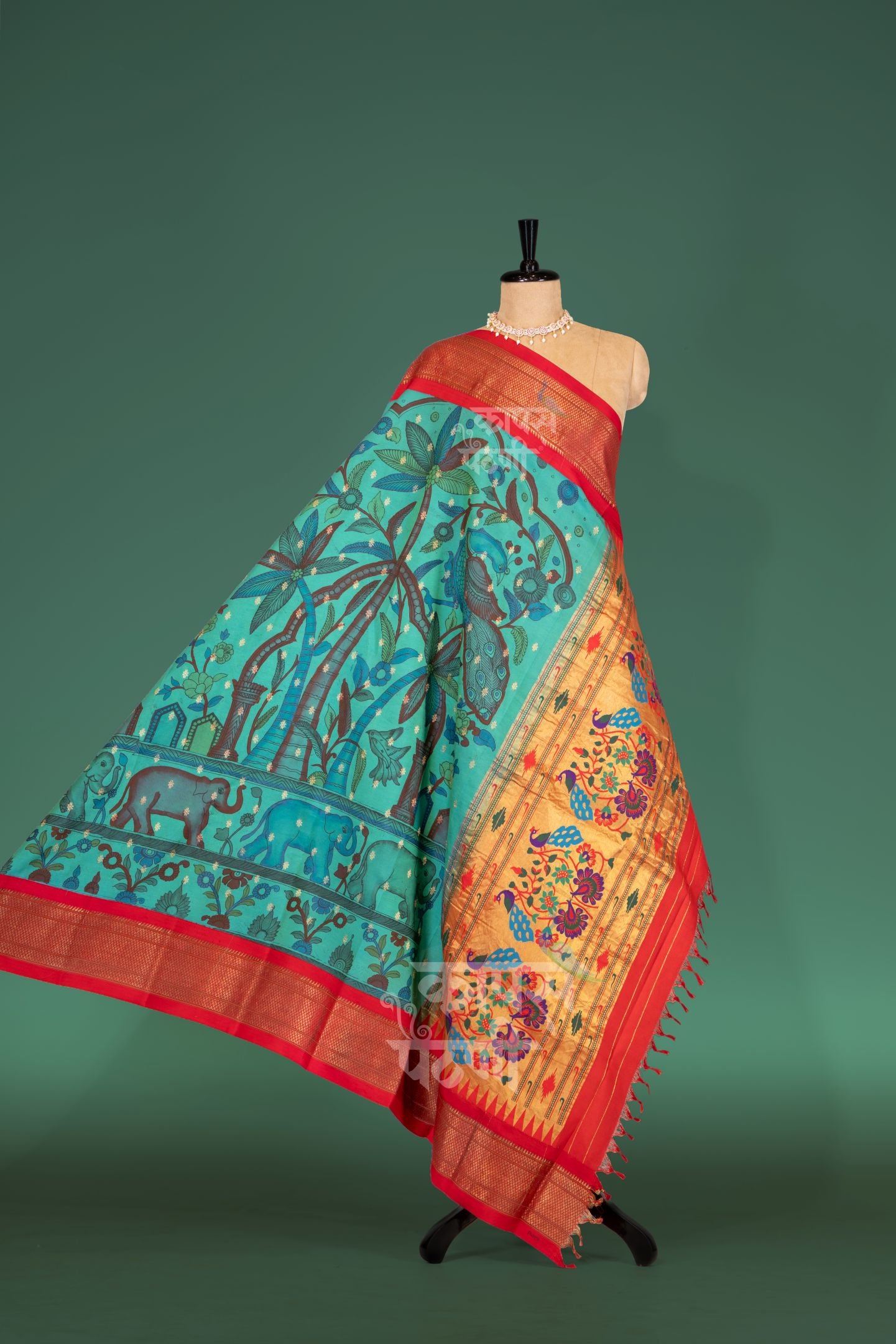 Traditional Kalamkari Dupatta