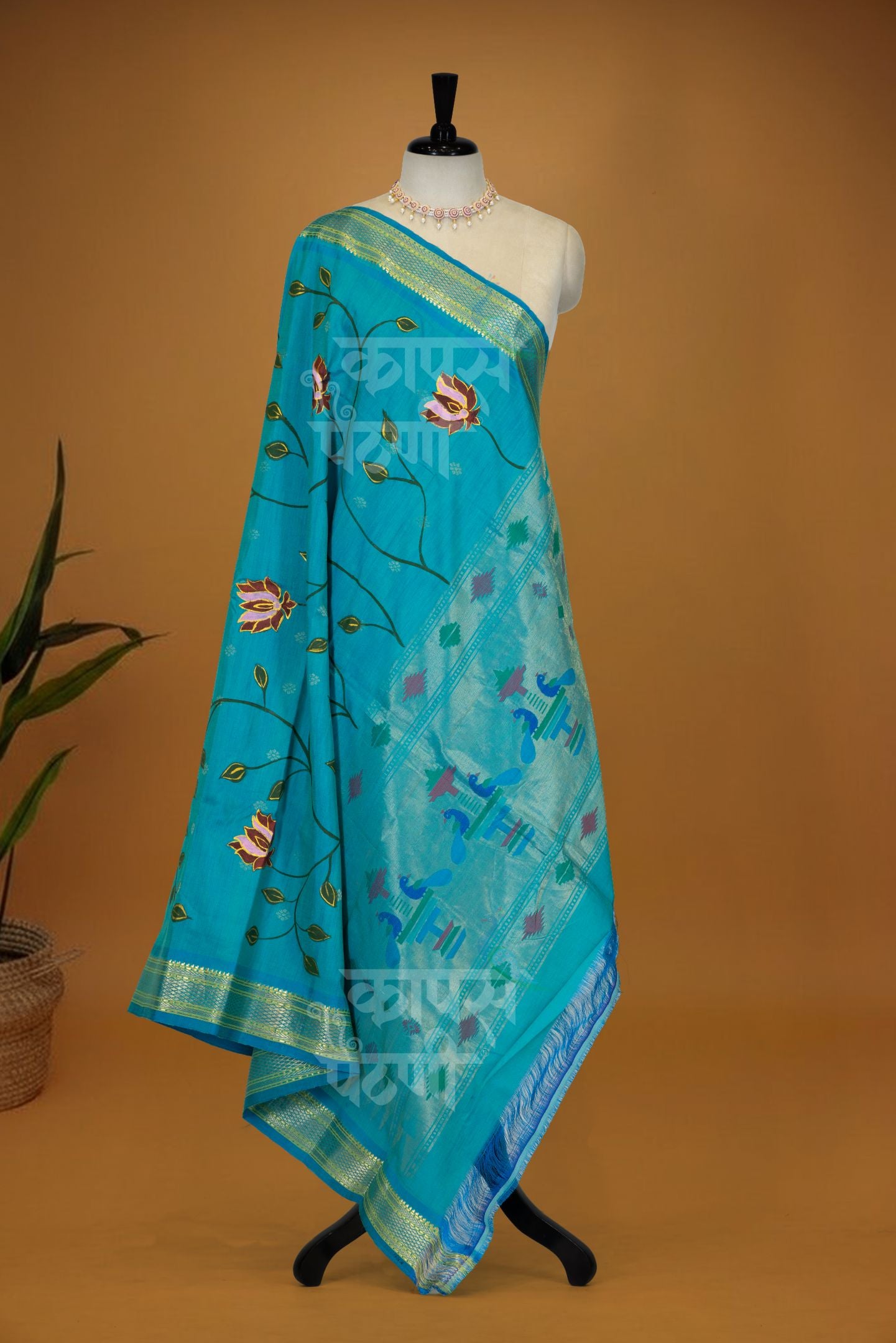 Traditional Hand Painted Dupatta