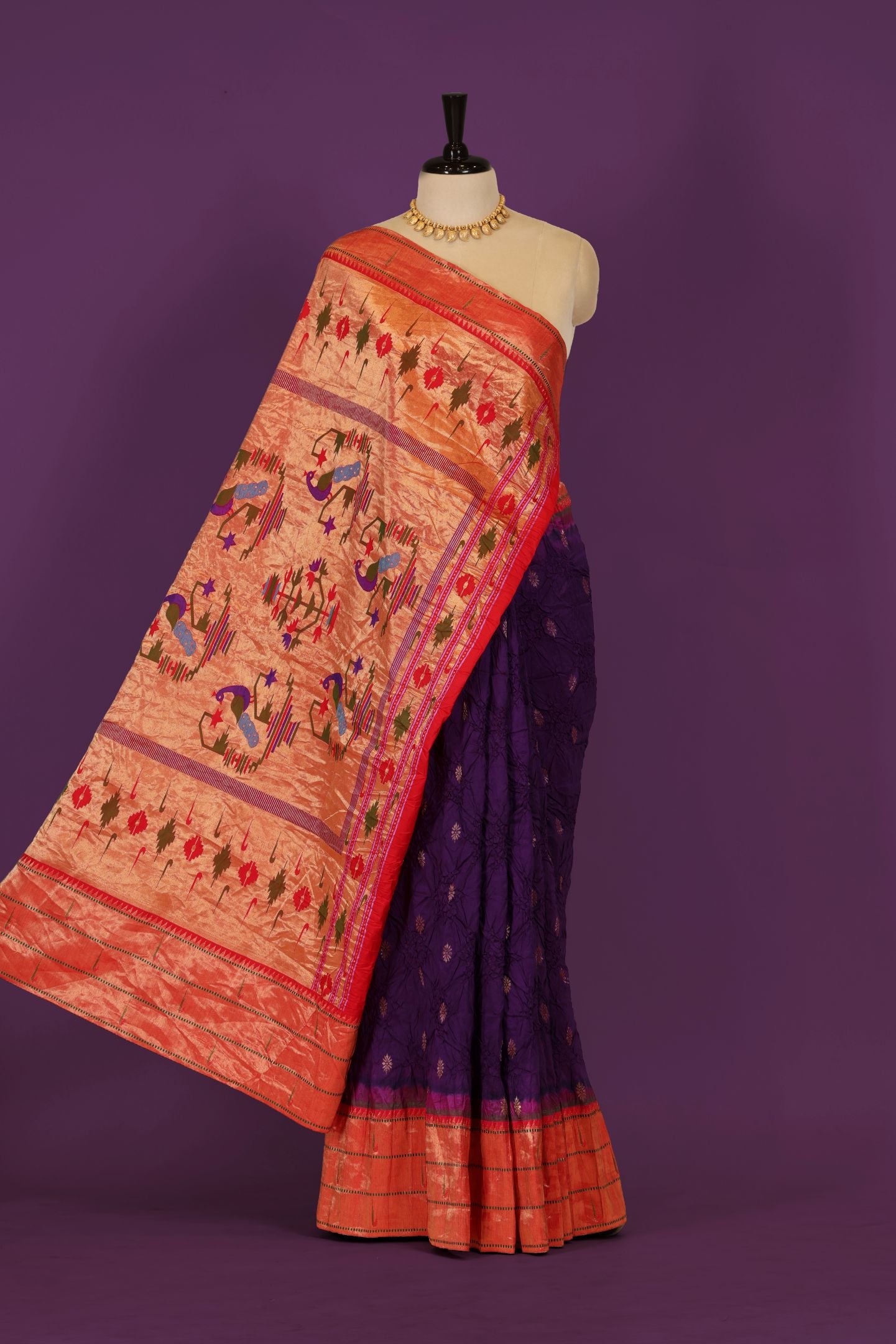 Traditional Bandhej Saree