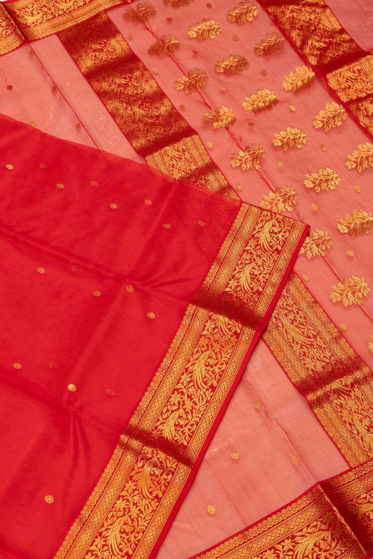 Handloom Tissue Chanderi Saree