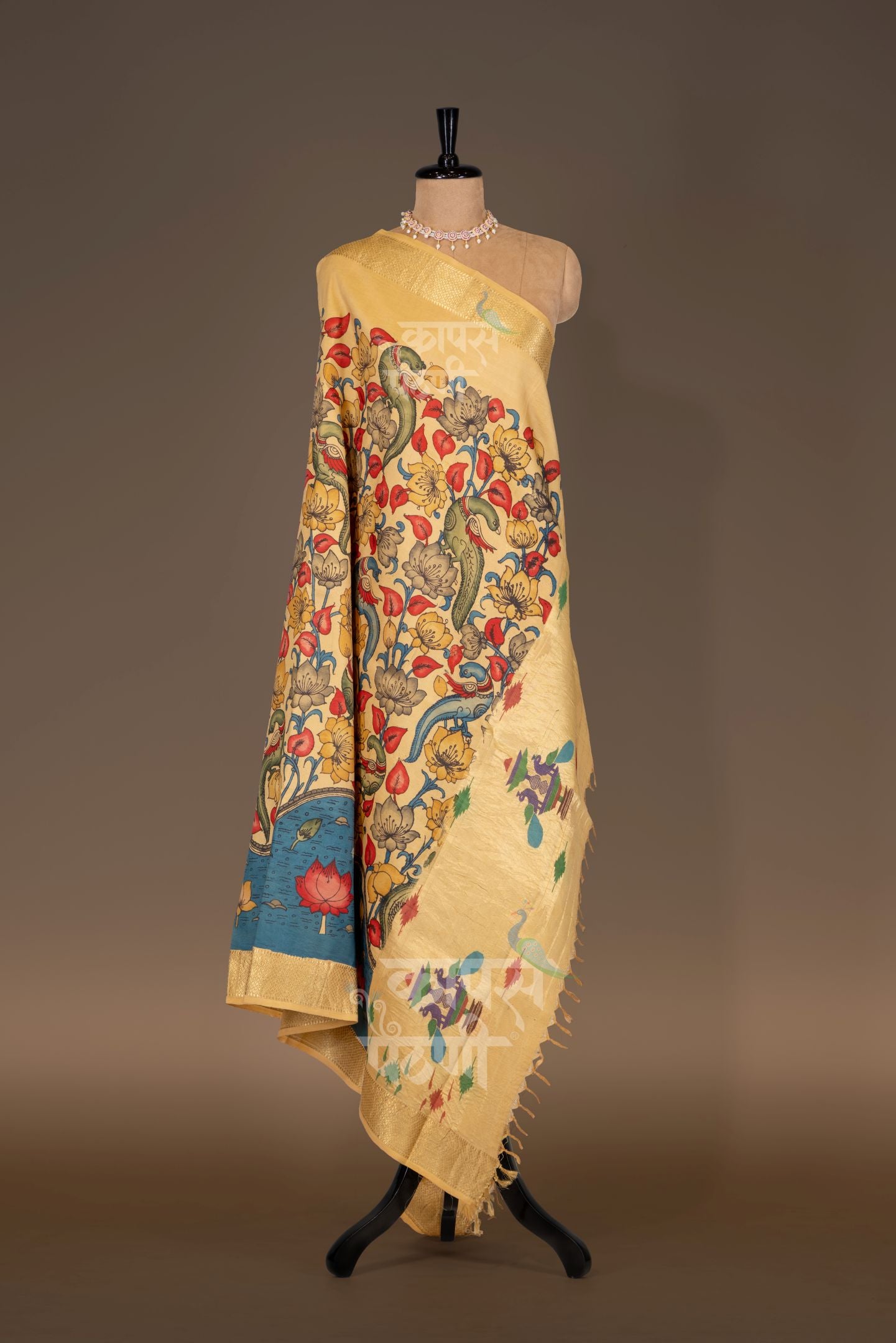 Traditional Kalamkari Dupatta