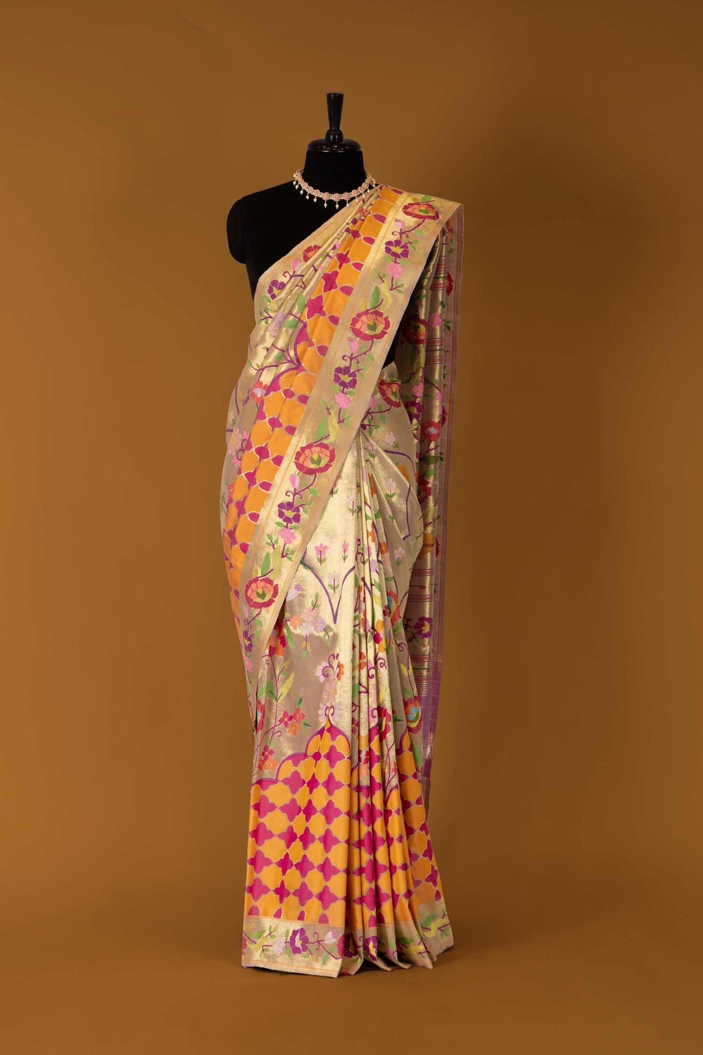 Handloom Arch Inspired Brocade Paithani