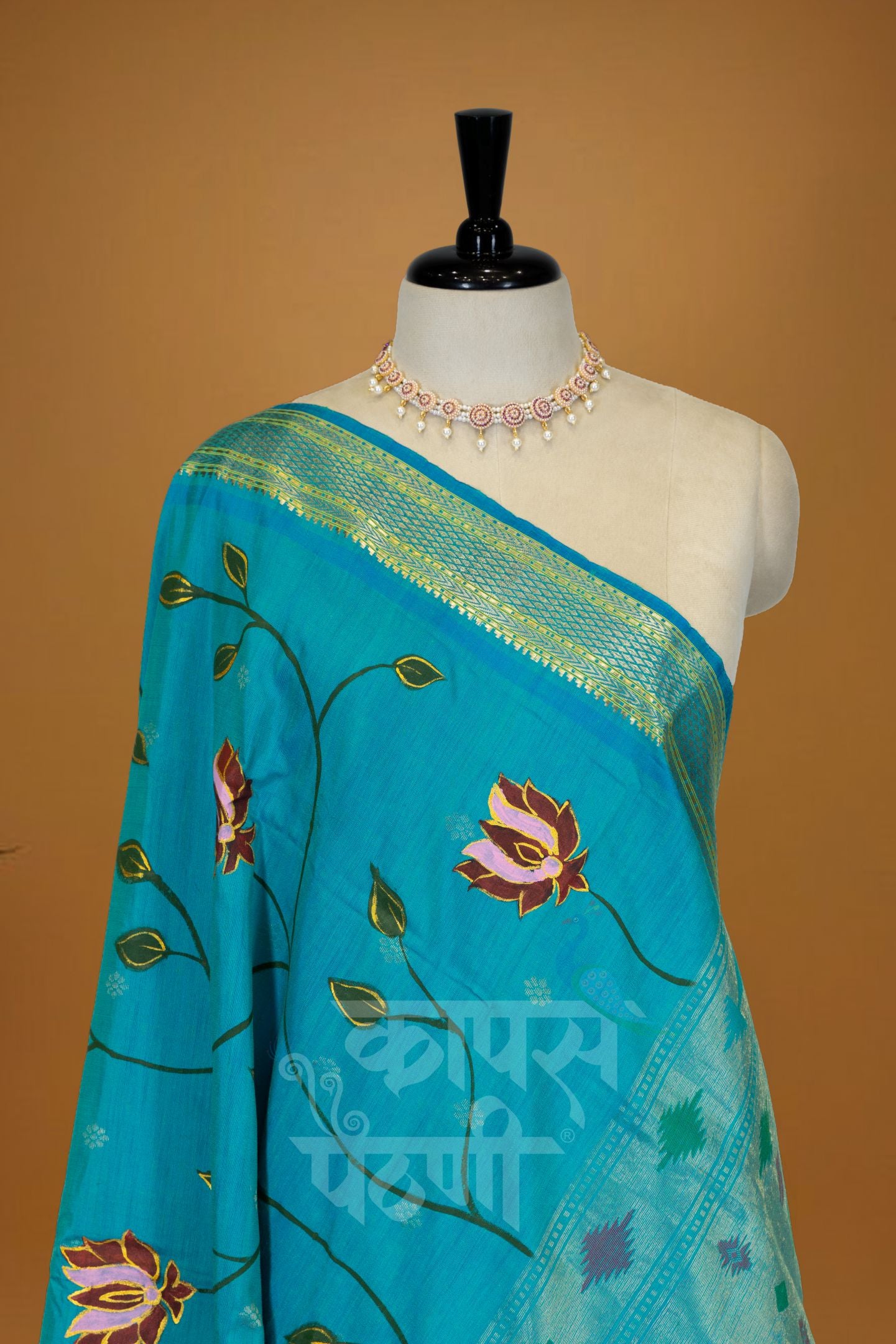 Traditional Hand Painted Dupatta