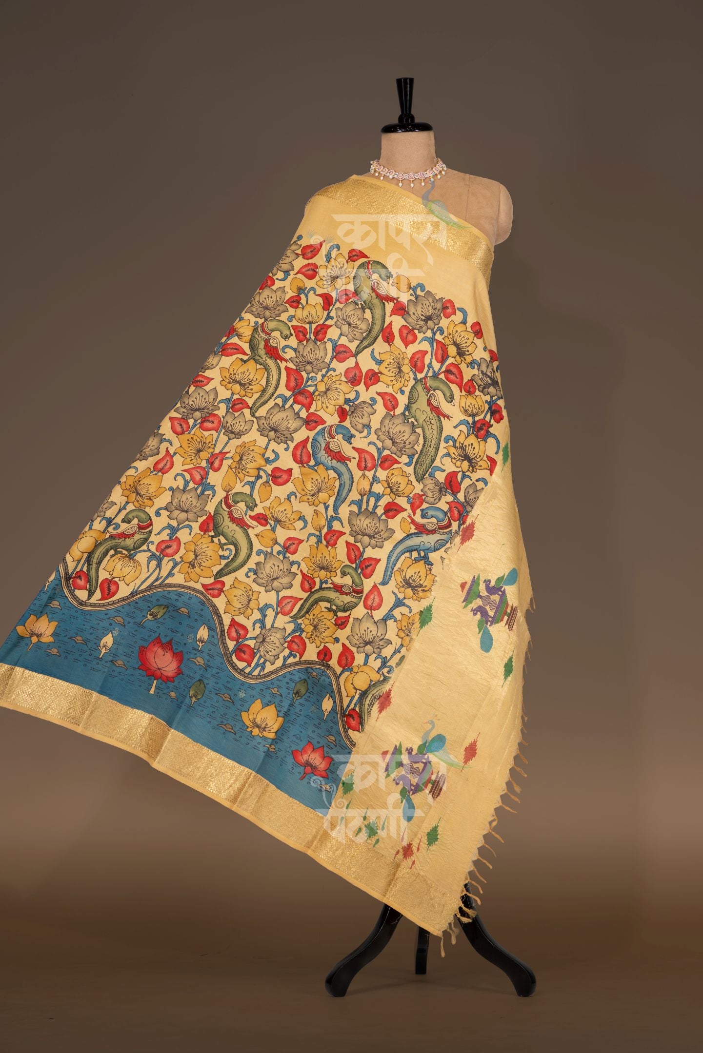 Traditional Kalamkari Dupatta