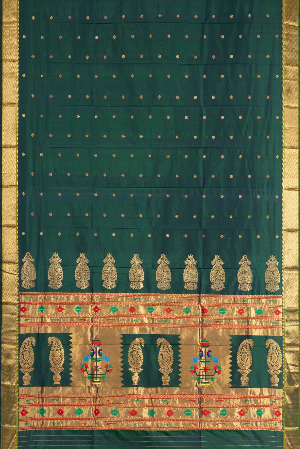 Kadiyal Allover Jari Butta Saree