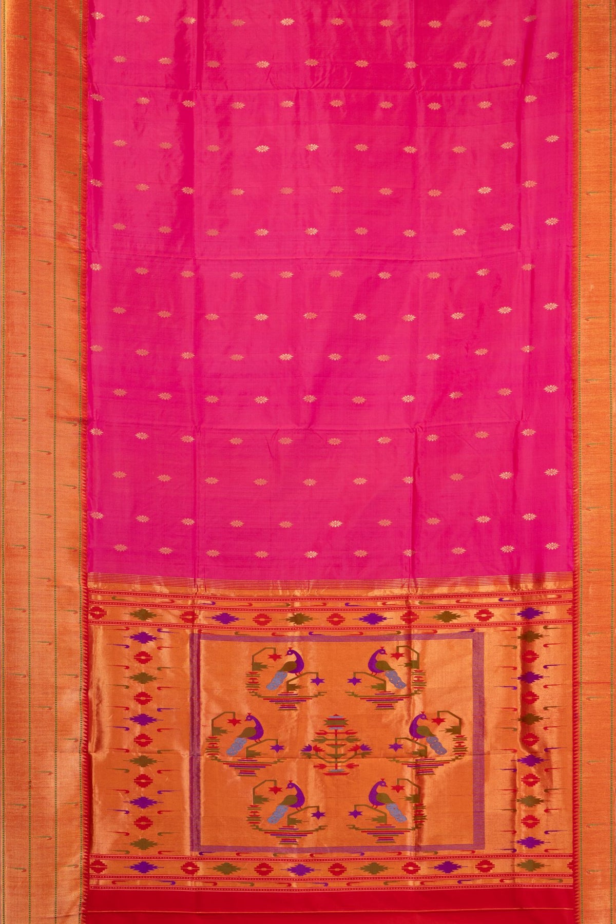 Krushnanjali Border Pure Silk Saree