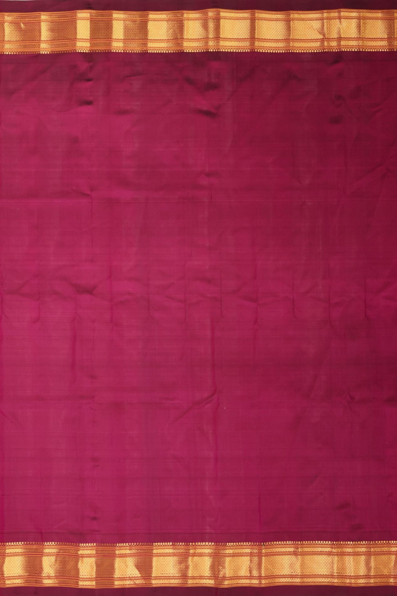 Kalanjali Self Border Pure Silk Saree
