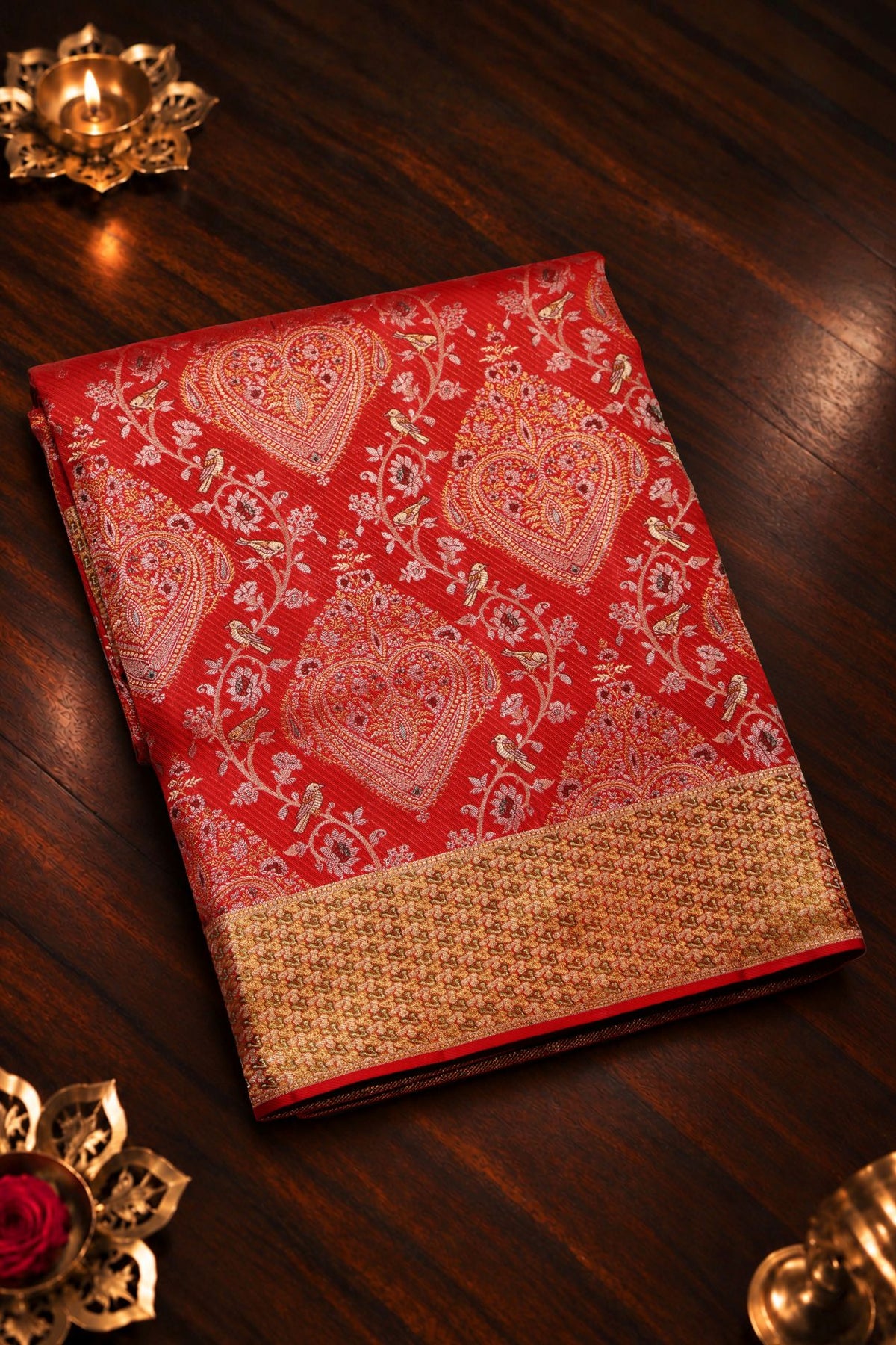 Kanjivaram Tissue Brocade Saree