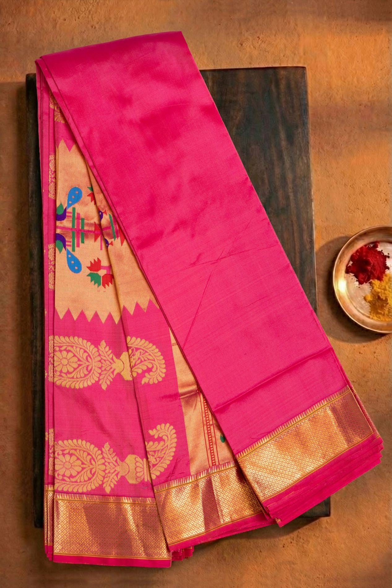 Kadiyal Allover Jari Butta Saree