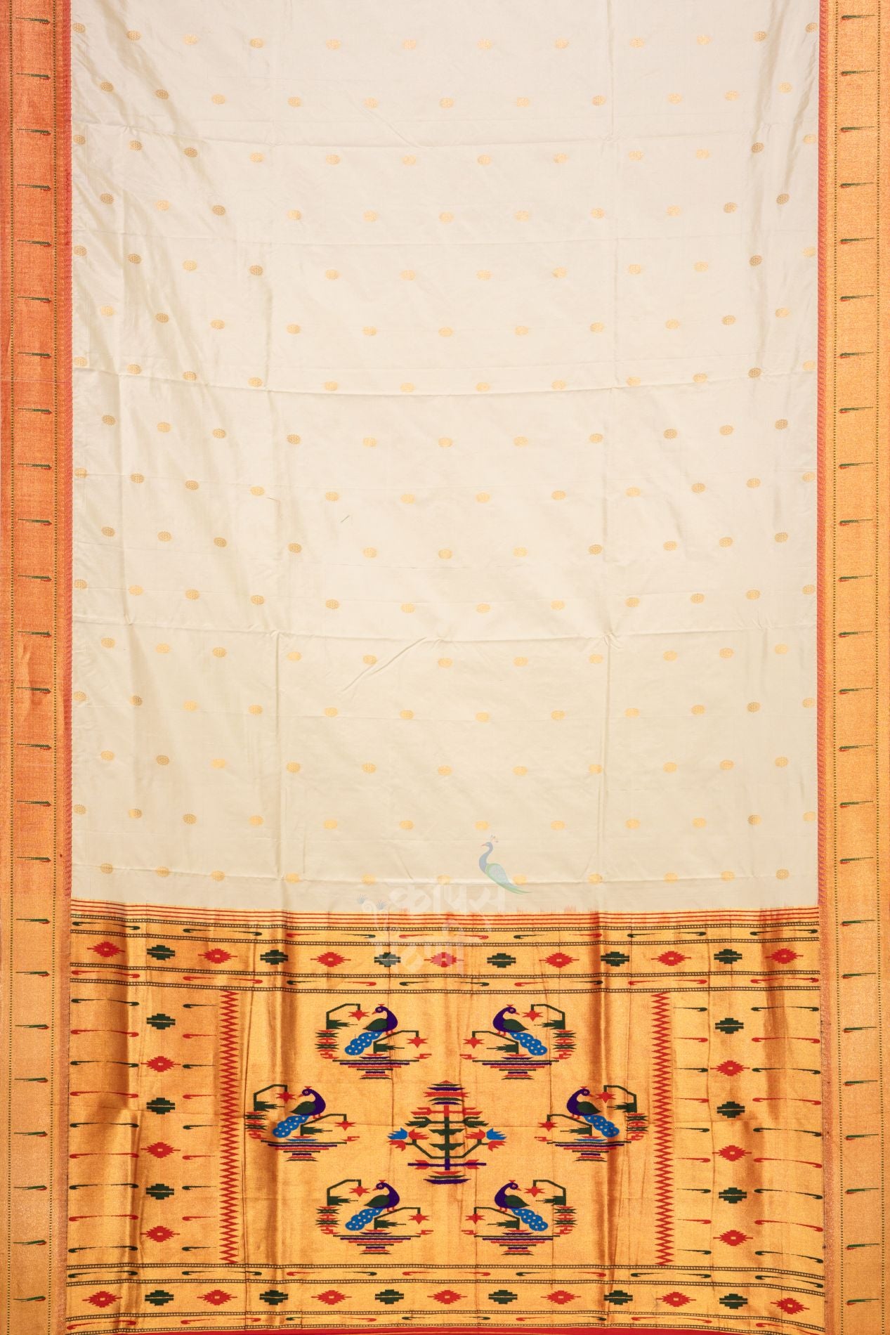 Gangotri Sunflower Allover Jari Butta Saree