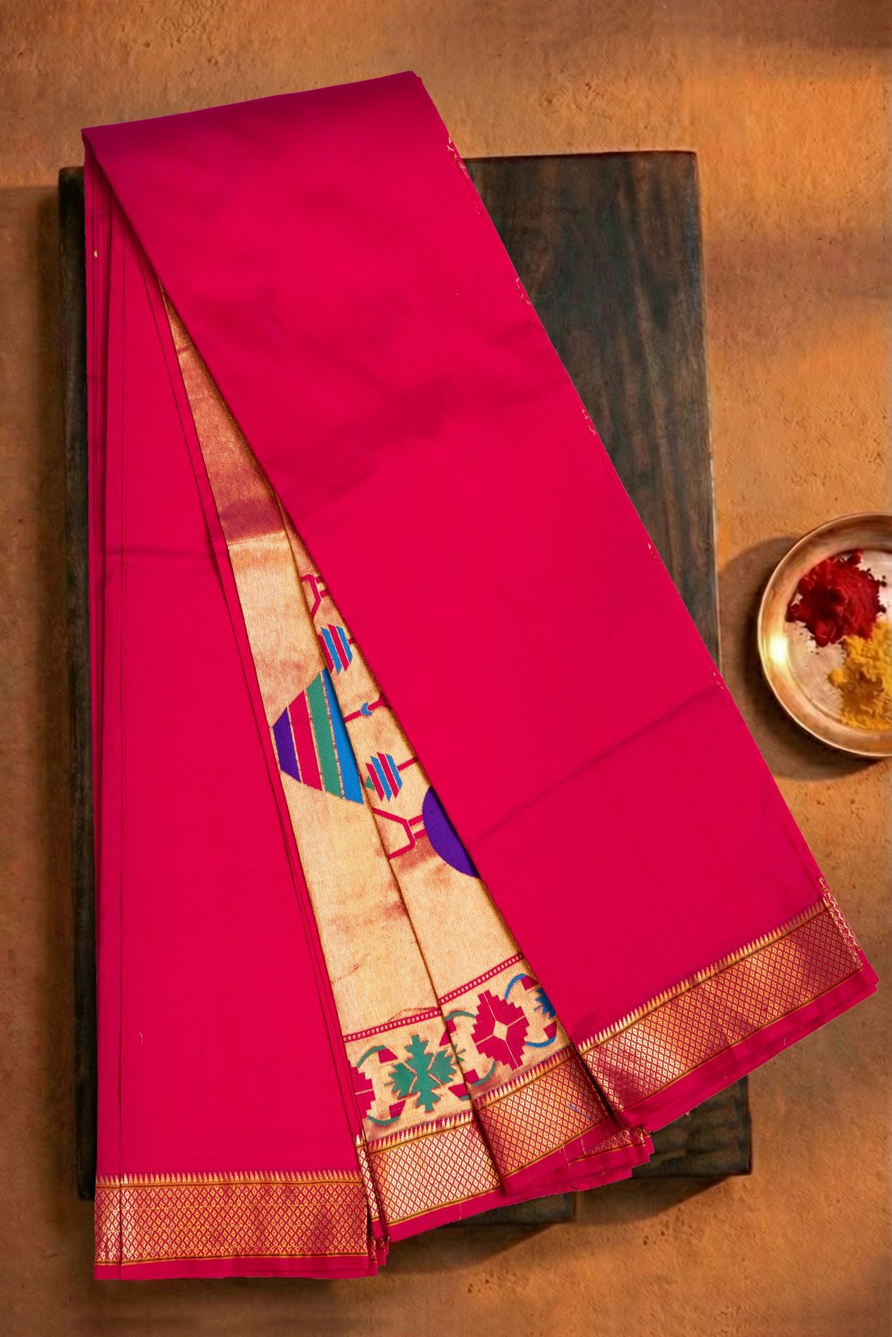 Kadiyal Allover Jari Butta Saree