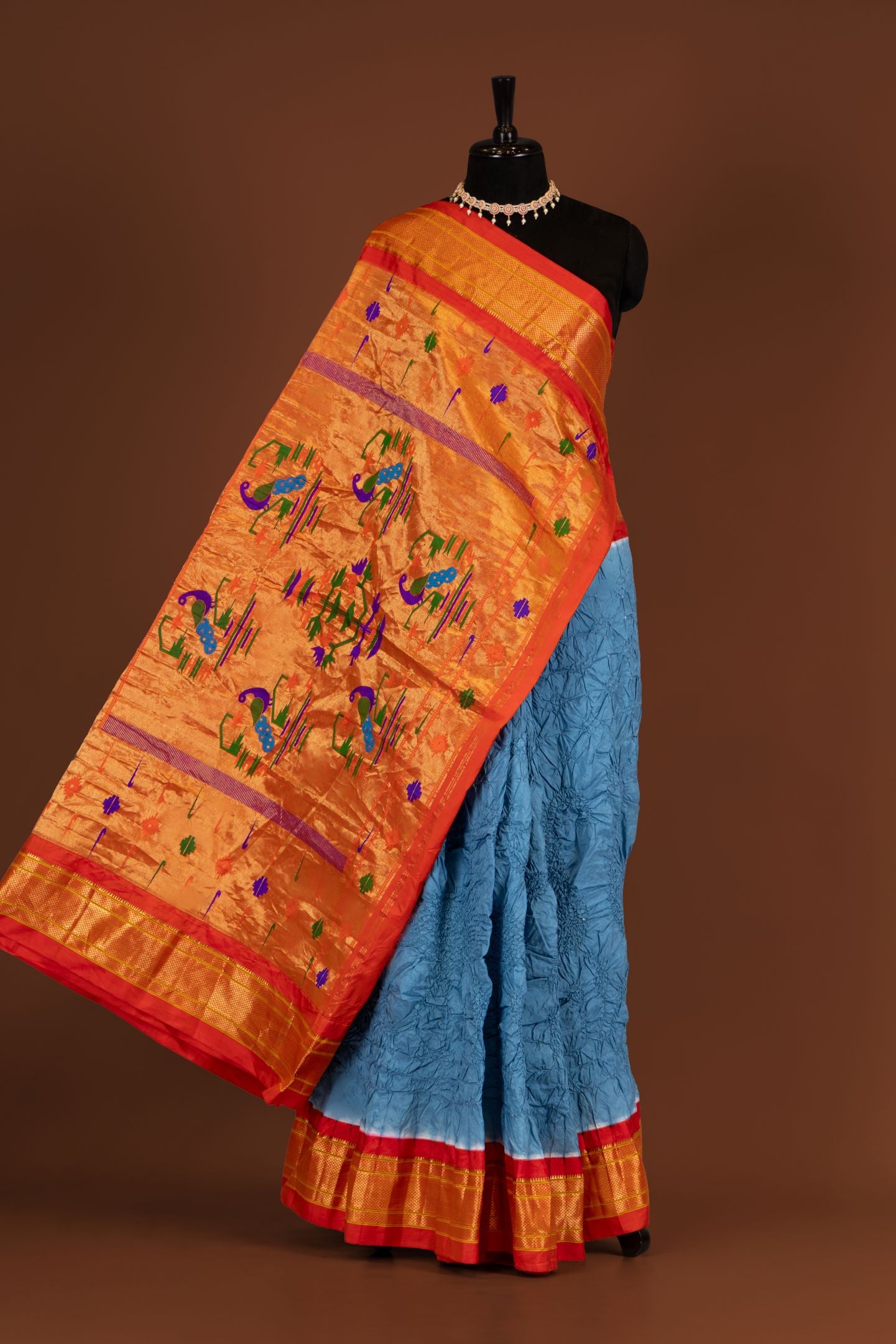 Traditional Bandhej Saree